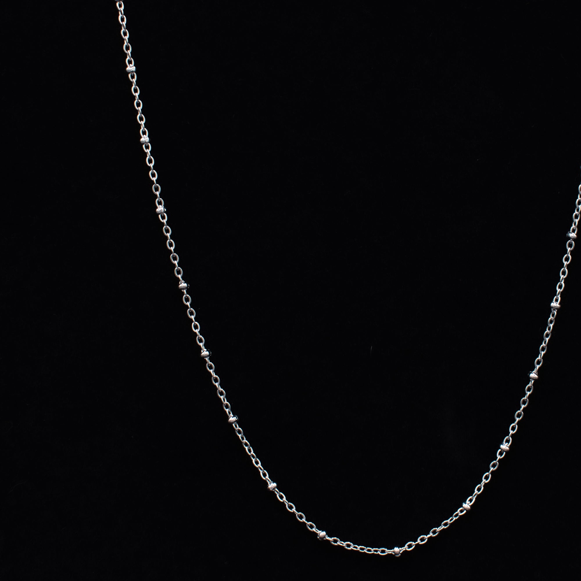 Satellite Cable Chain Necklace - (Silver) 2mm