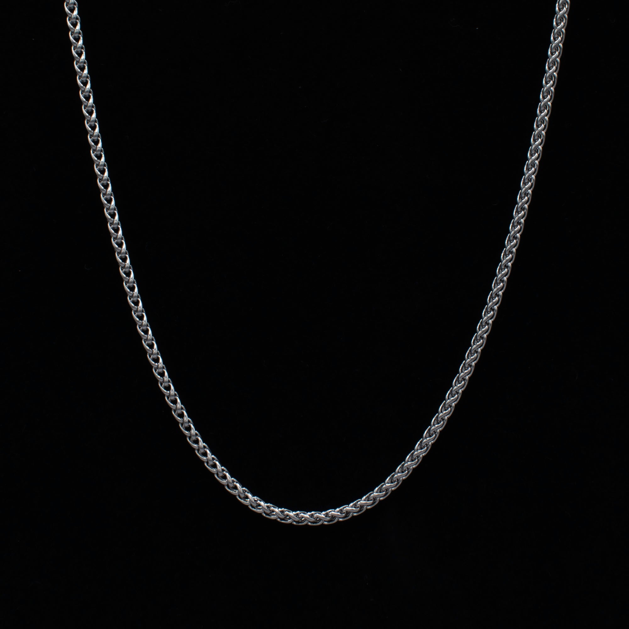 Foxtail Necklace - (Silver) 3mm