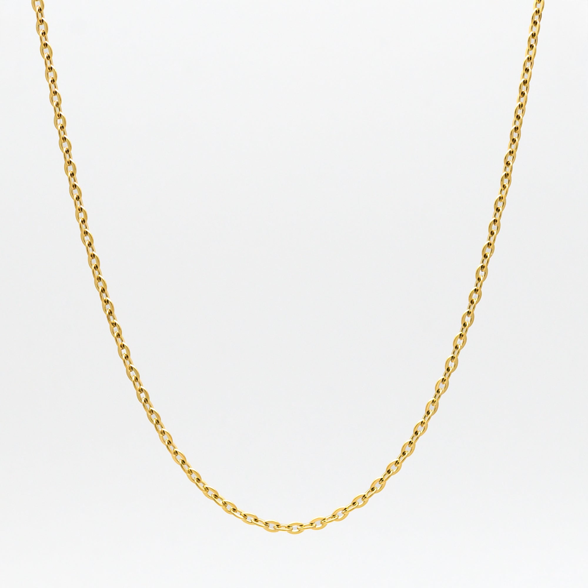 Cable Chain Necklace - (Gold) 3mm