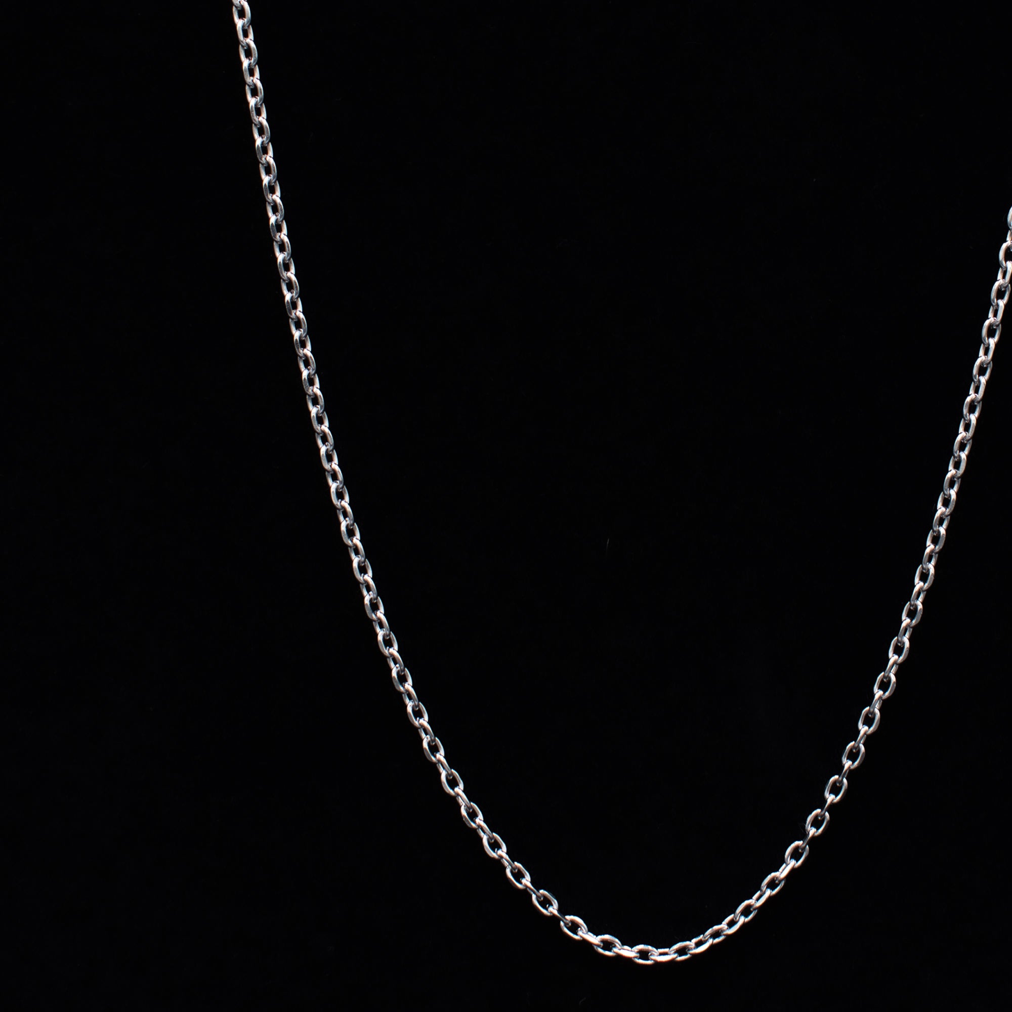 Cable Chain Necklace - (Silver) 3mm