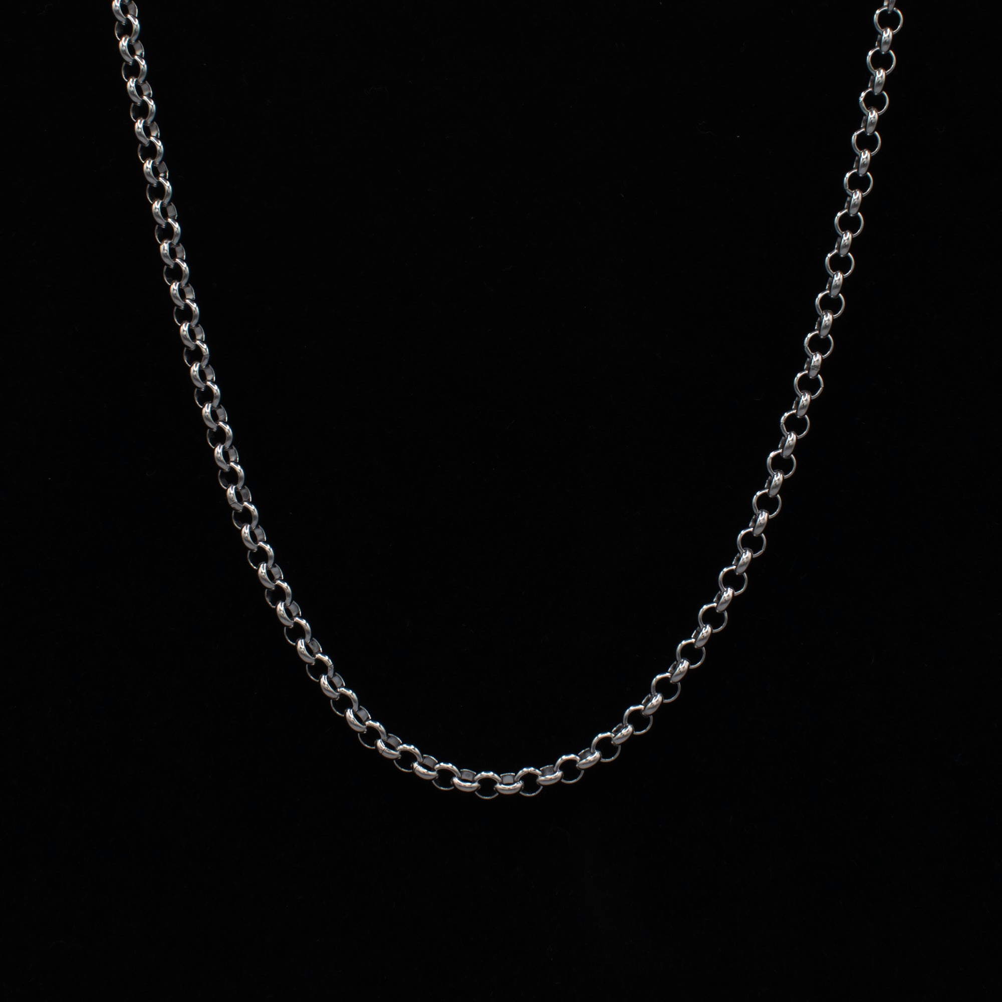 Collier chaîne Belcher - (argent) 4 mm