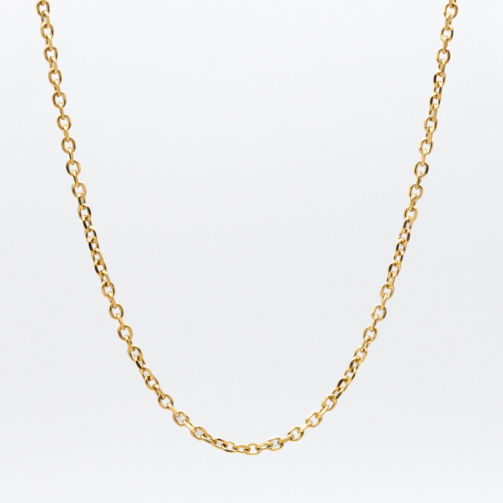 Cable Chain Necklace - (Gold) 4mm