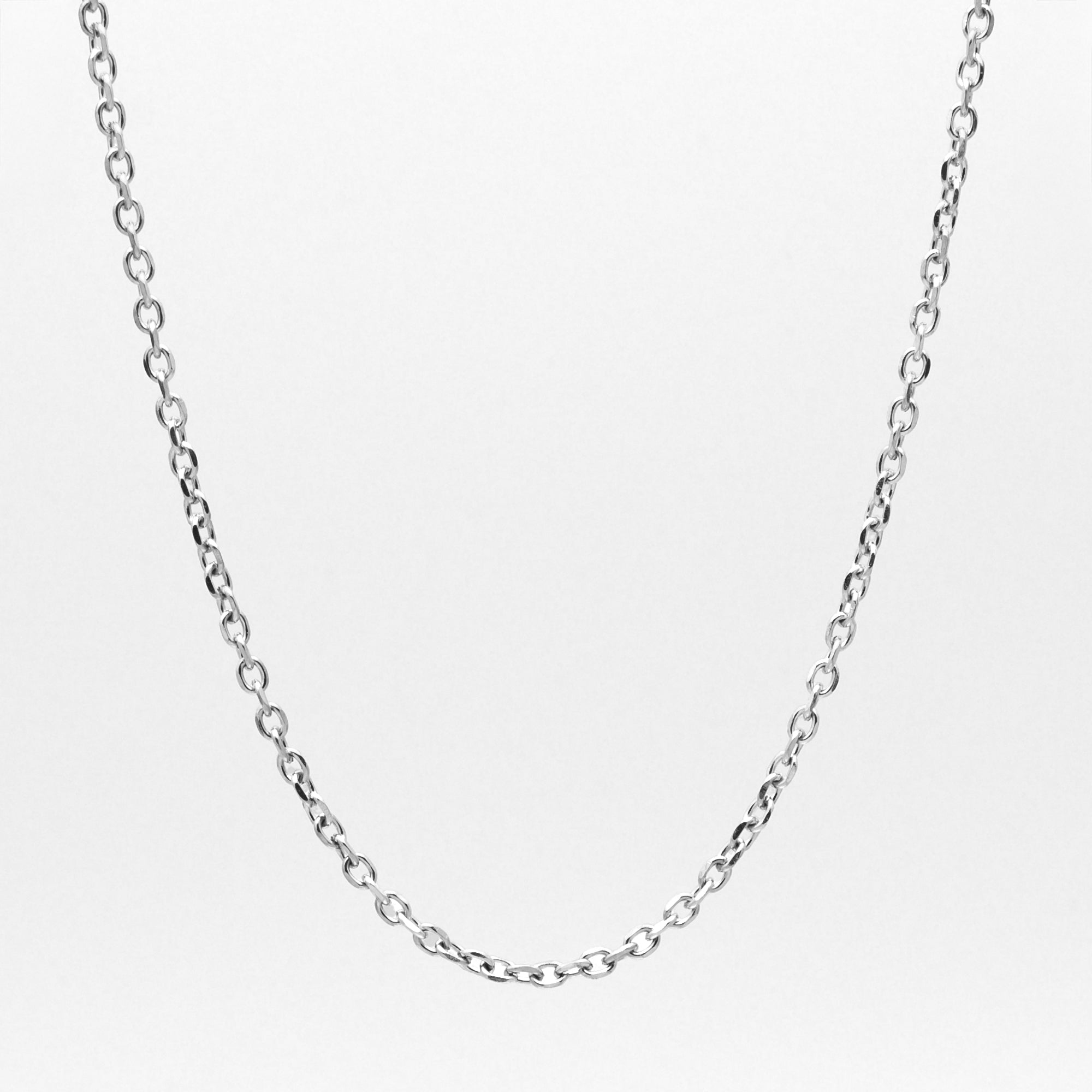 cable chain necklace in silver 4mm