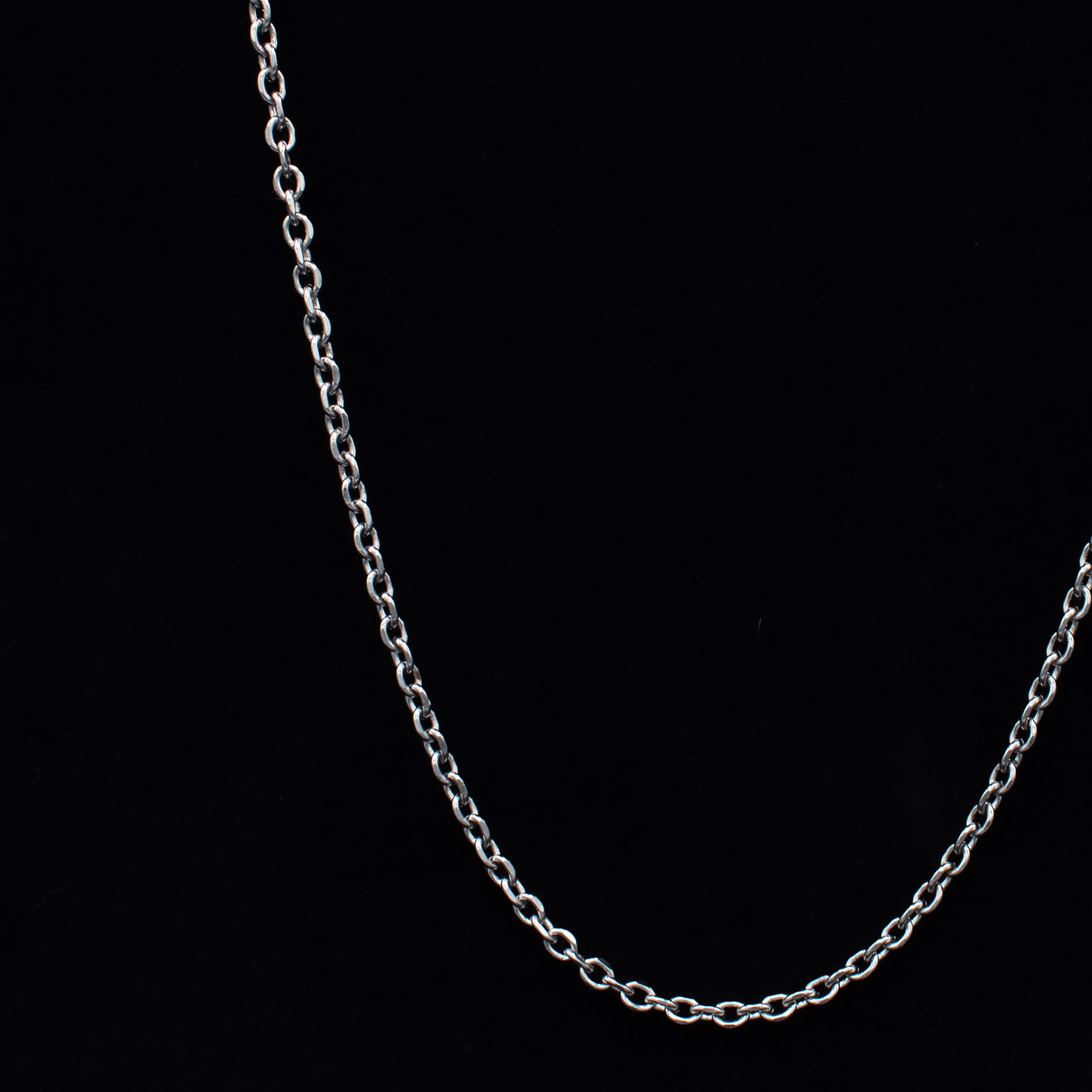 Cable Chain Necklace - (Silver) 4mm