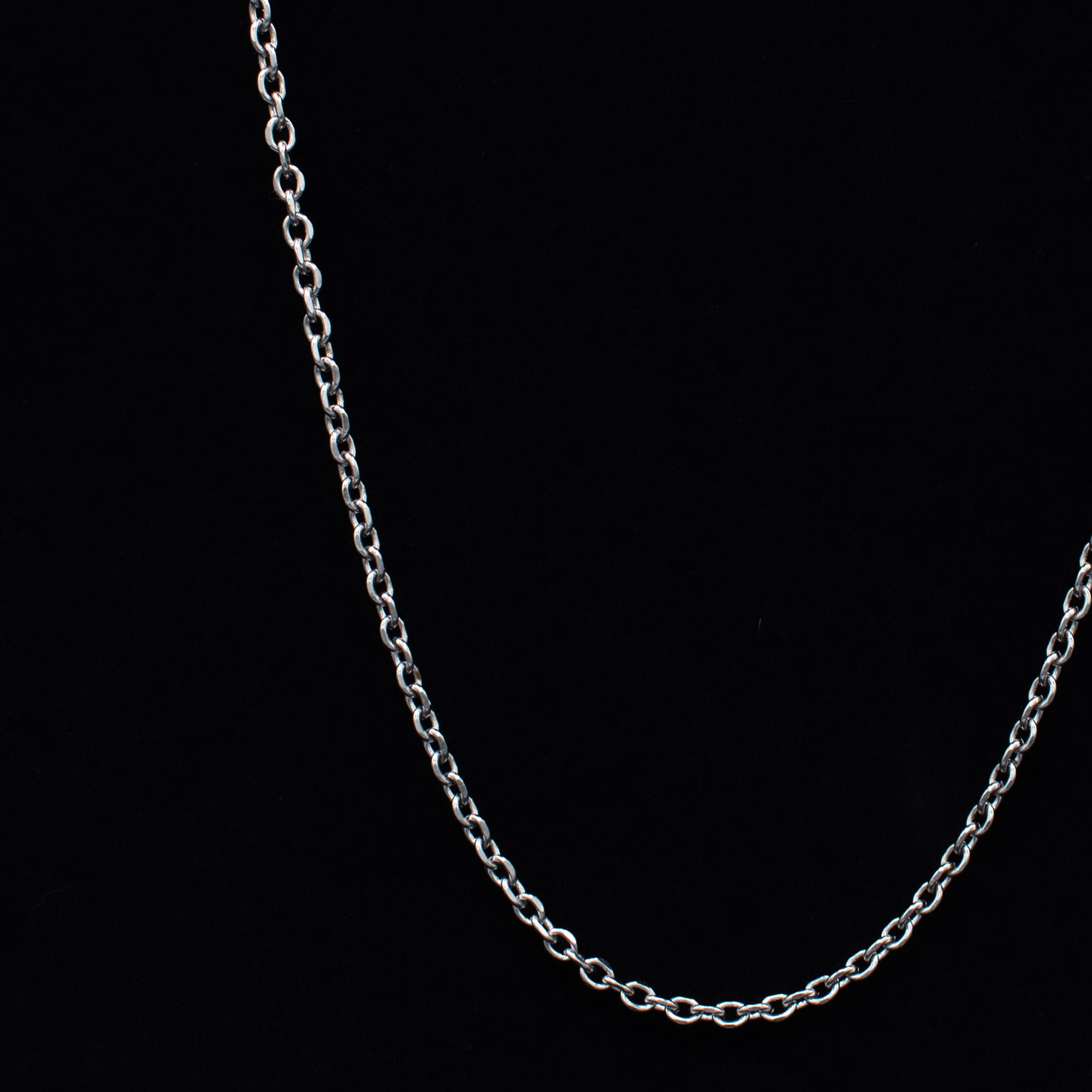 Collier chaîne en câble - (argent) 4 mm