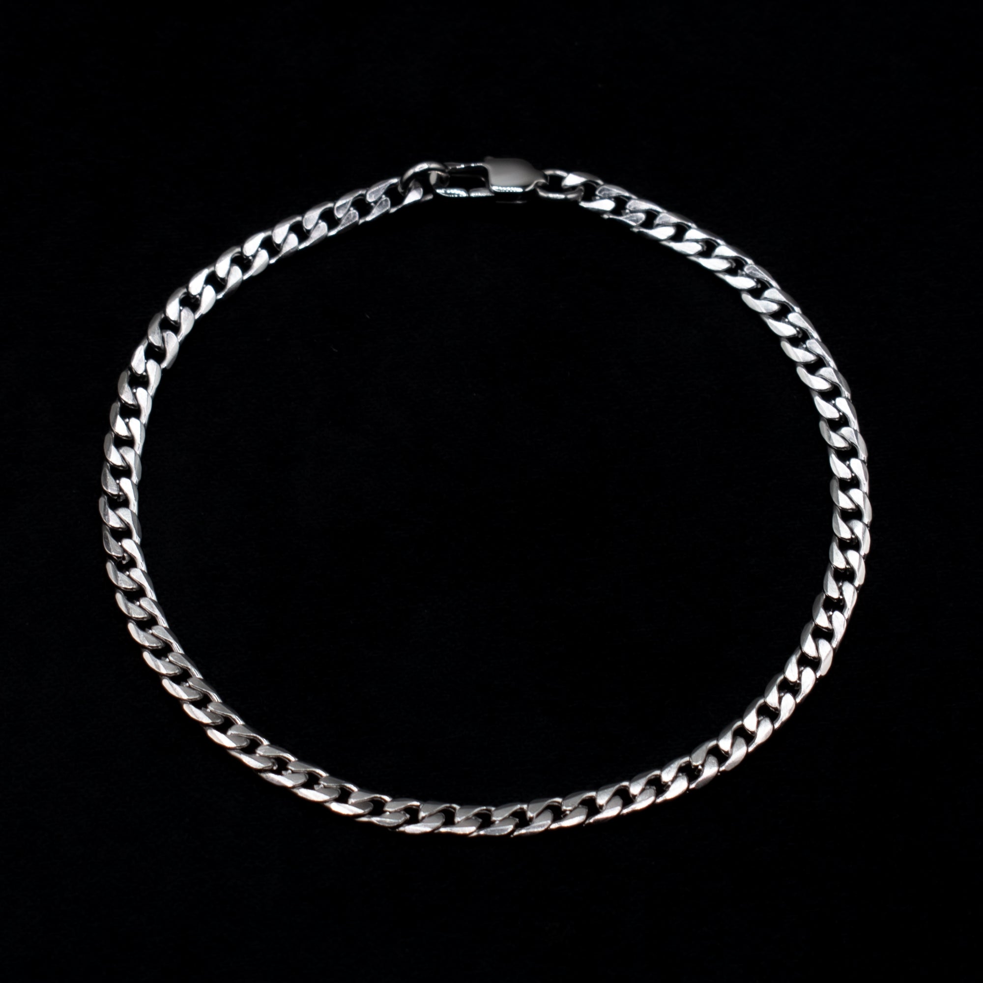Cuban Link Bracelet - (Silver) 4mm