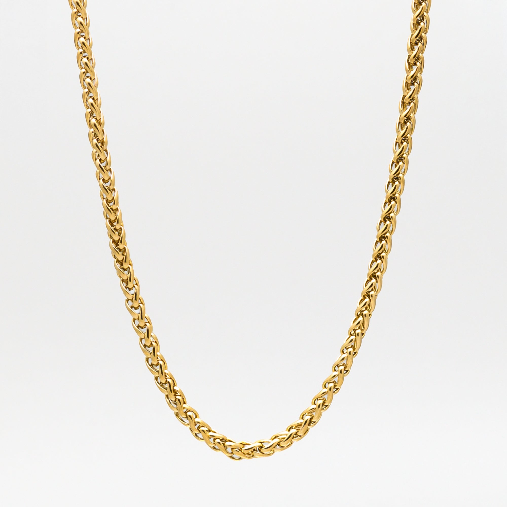 Chunky Foxtail Necklace - (Gold) 5mm