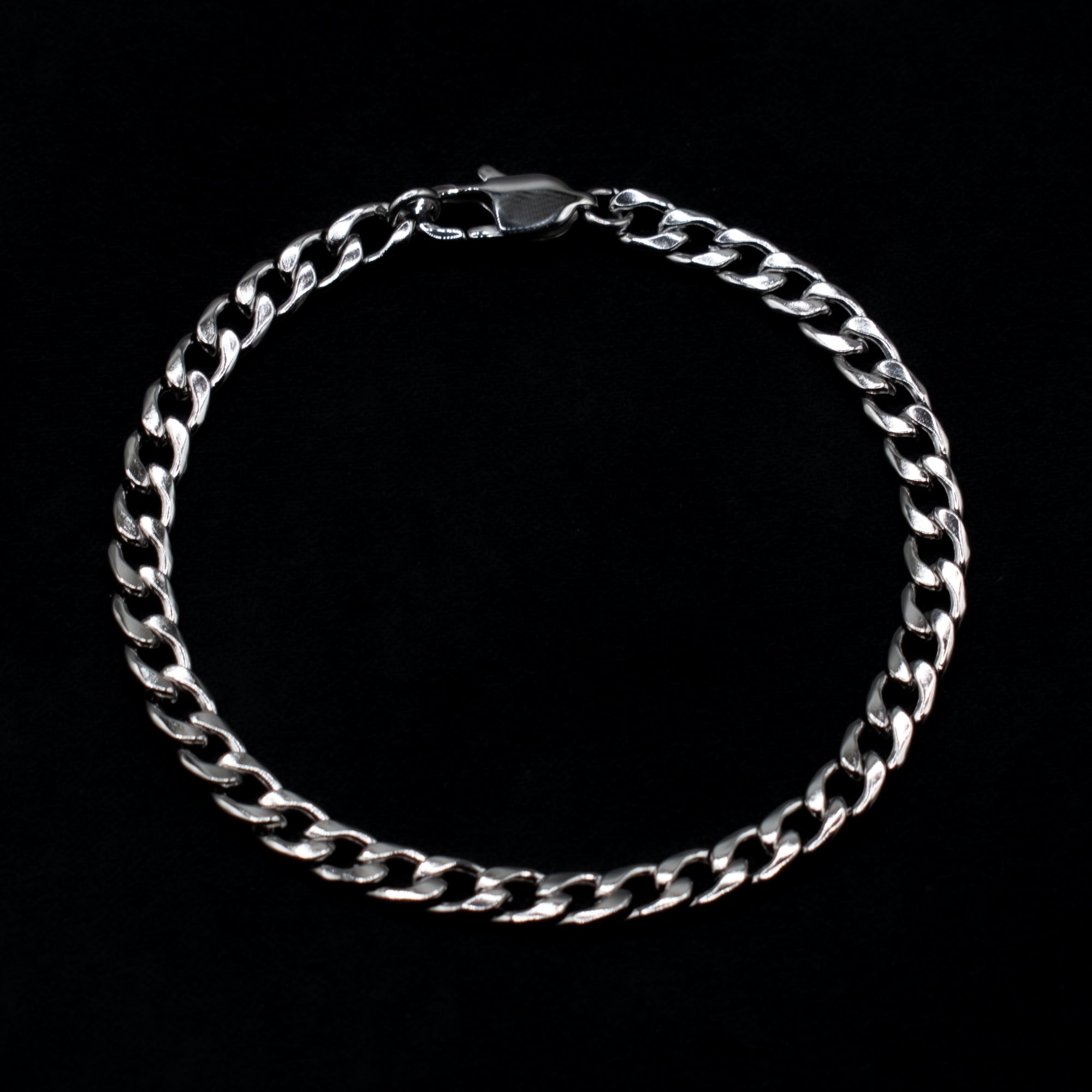 Cuban Link Bracelet - (Silver) 5mm