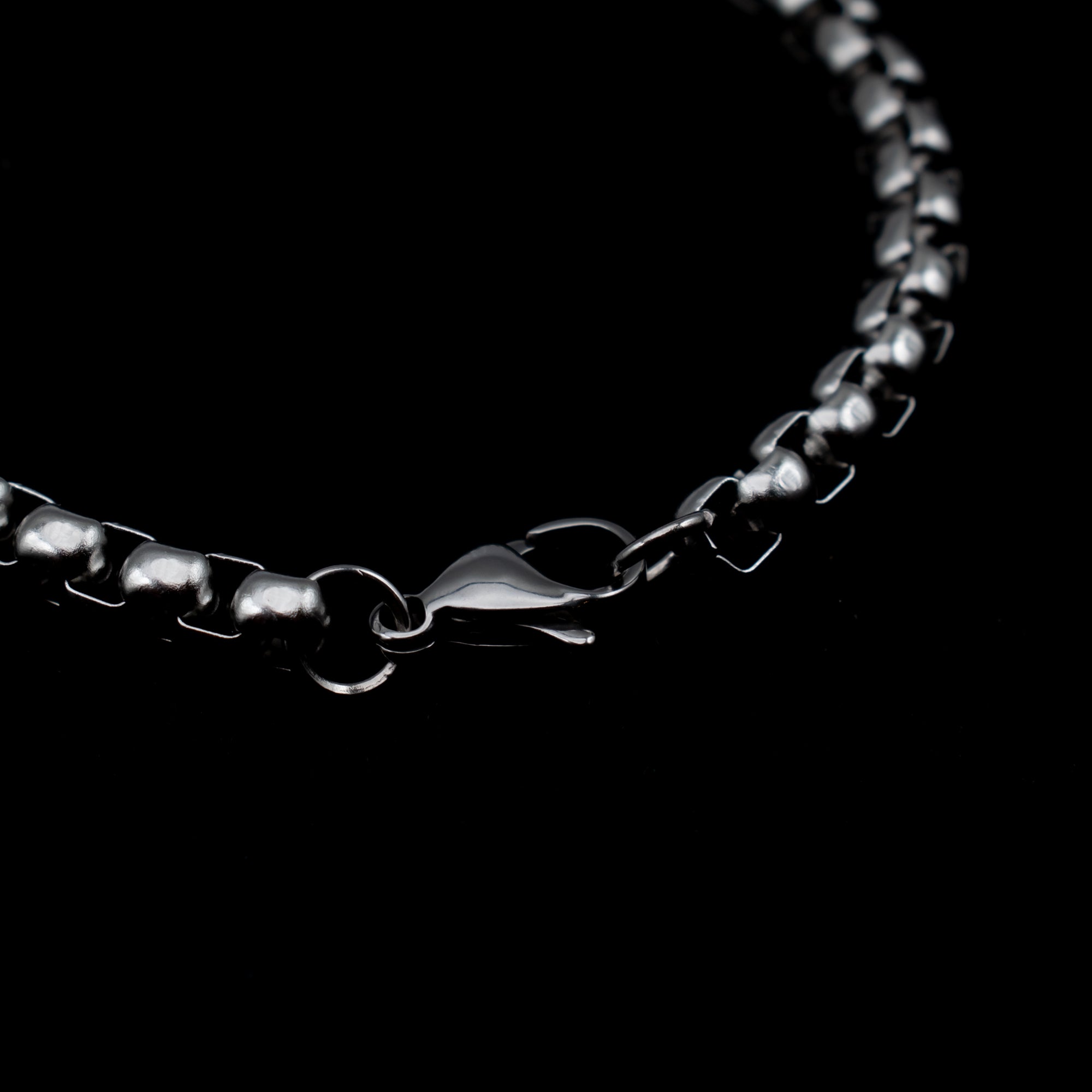 Box Chain Bracelet - (Silver) 6mm