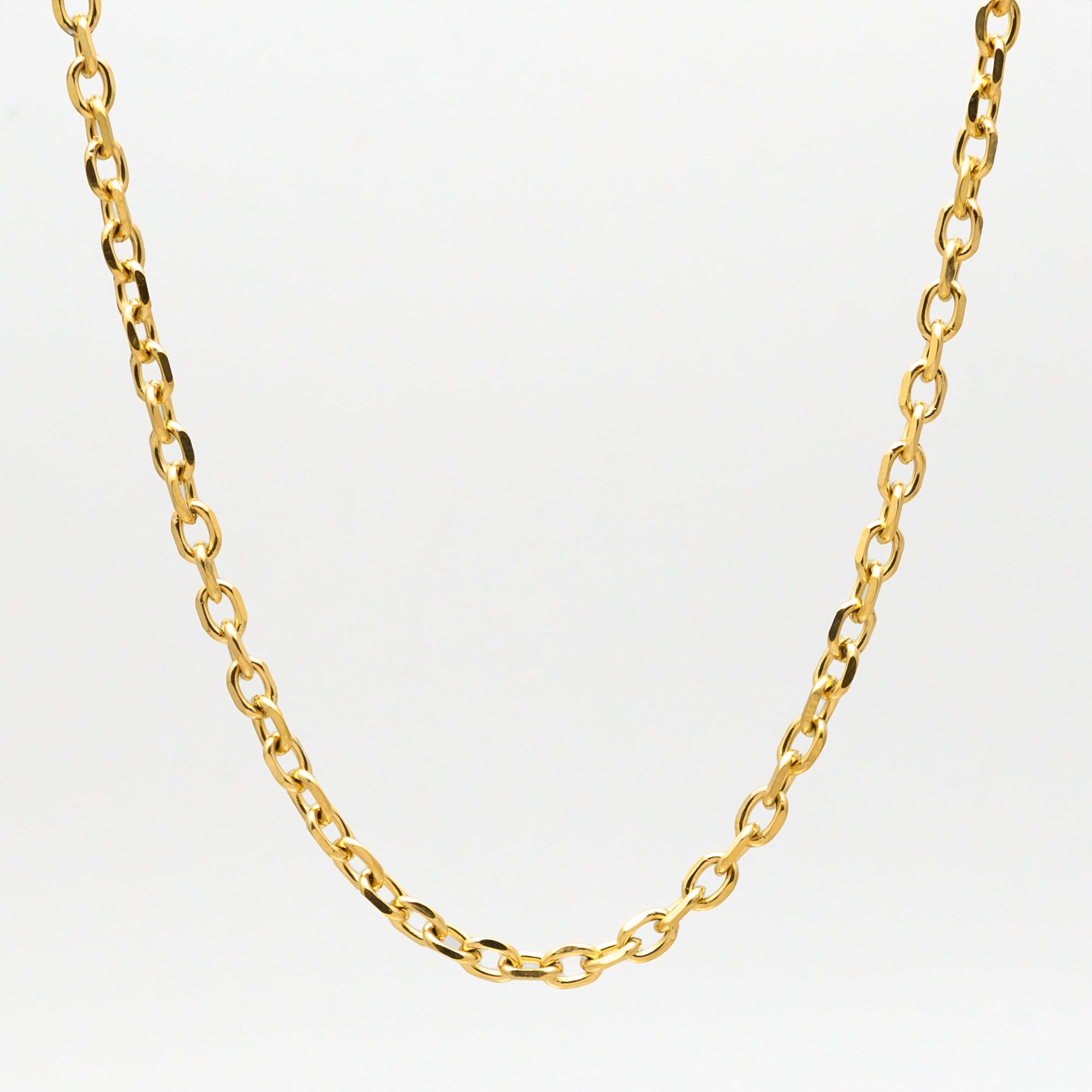 Cable Chain Necklace - (Gold) 6mm