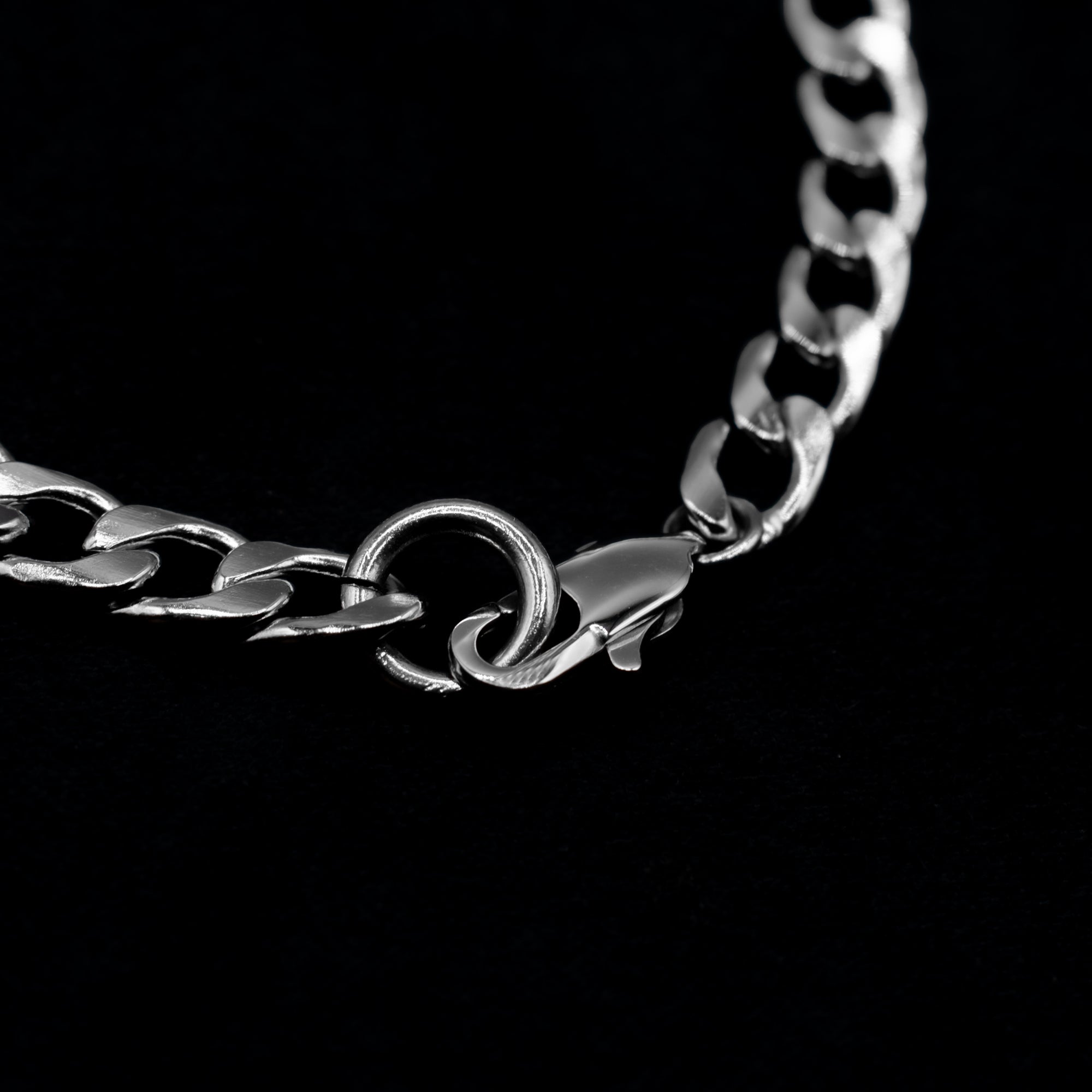 Cuban Link Chain Bracelet - (Silver) 7mm