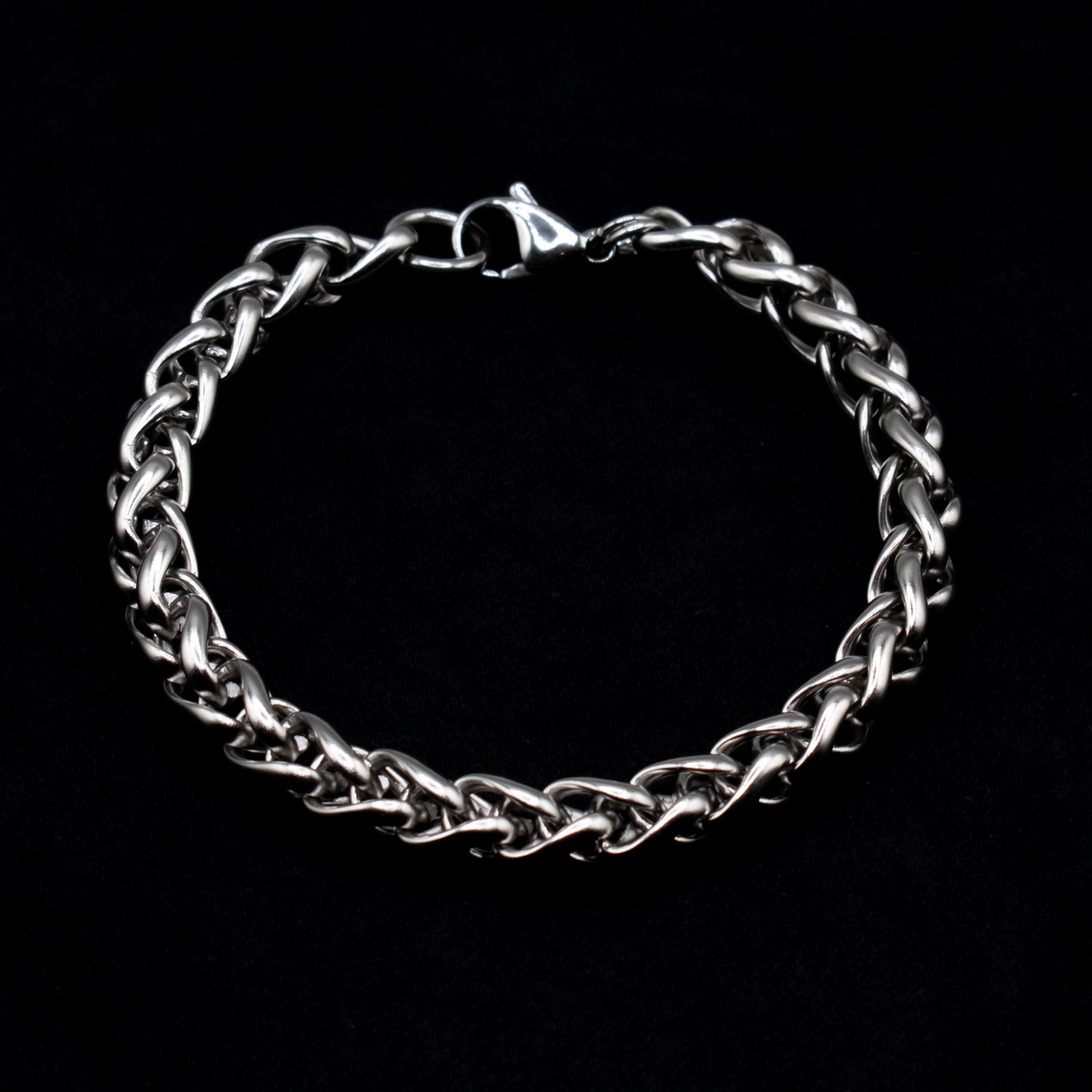 Foxtail Bracelet - (Silver) 8mm