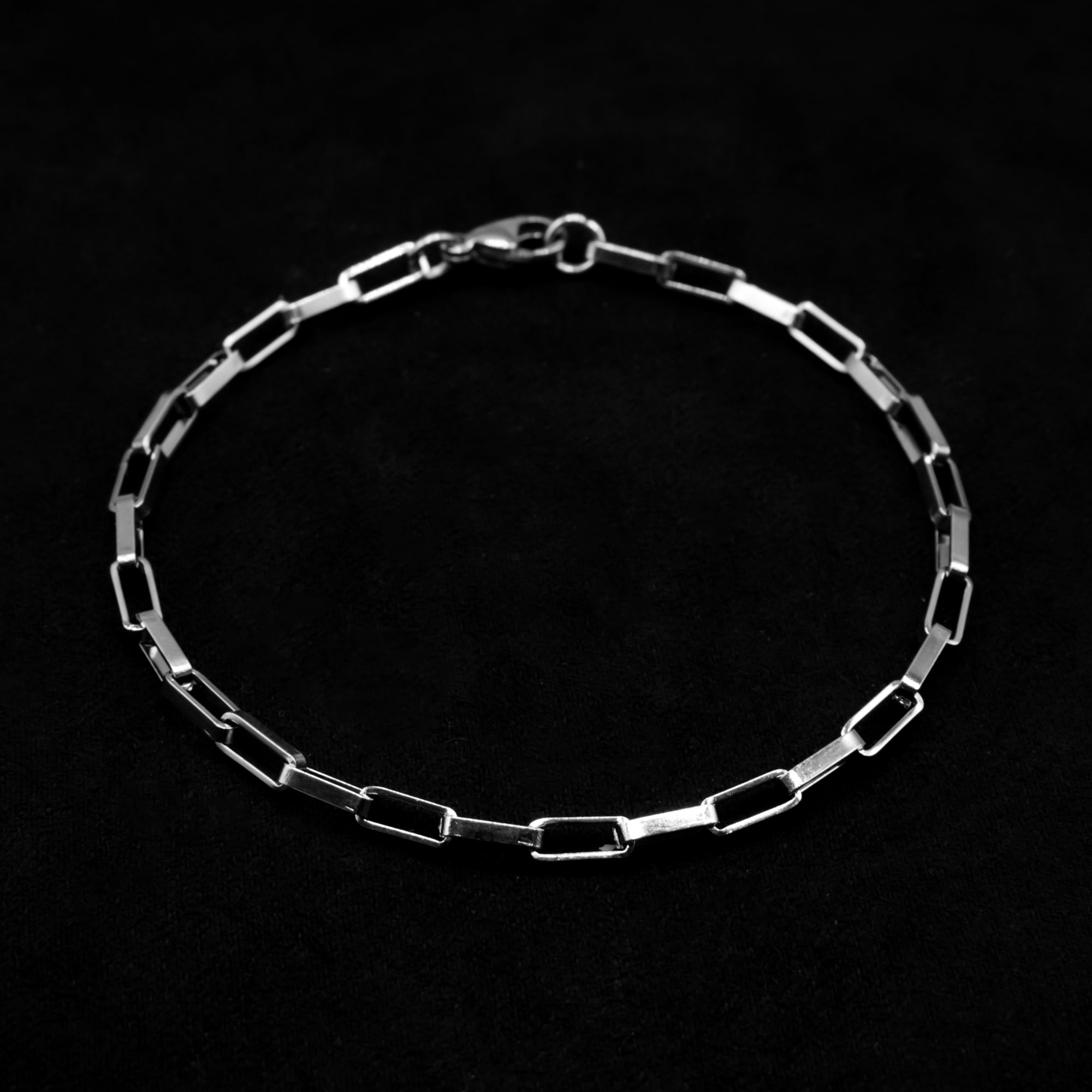 Paperclip Chain Bracelet - (Silver) 8mm