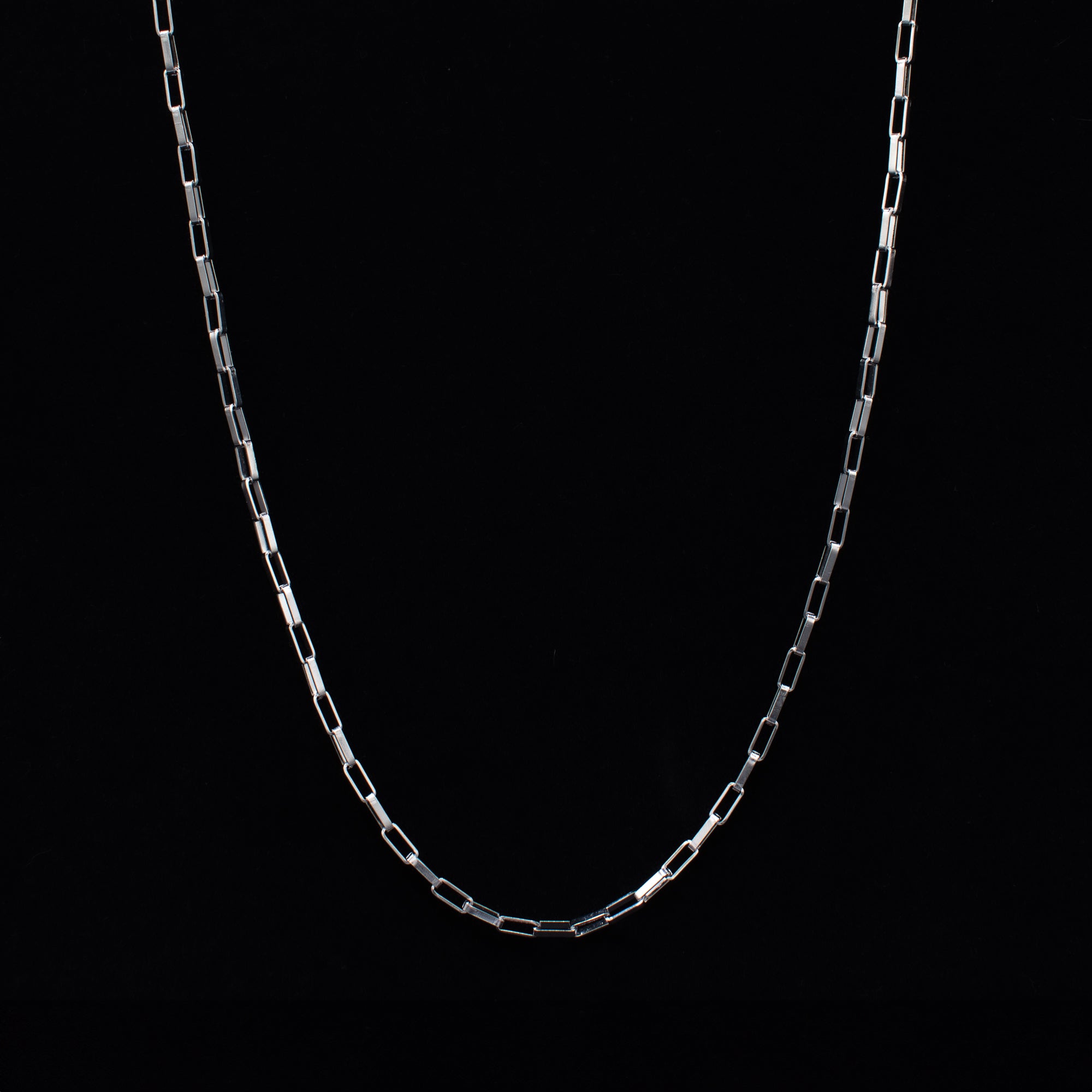 Paperclip Chain Necklace - 8mm (Silver)