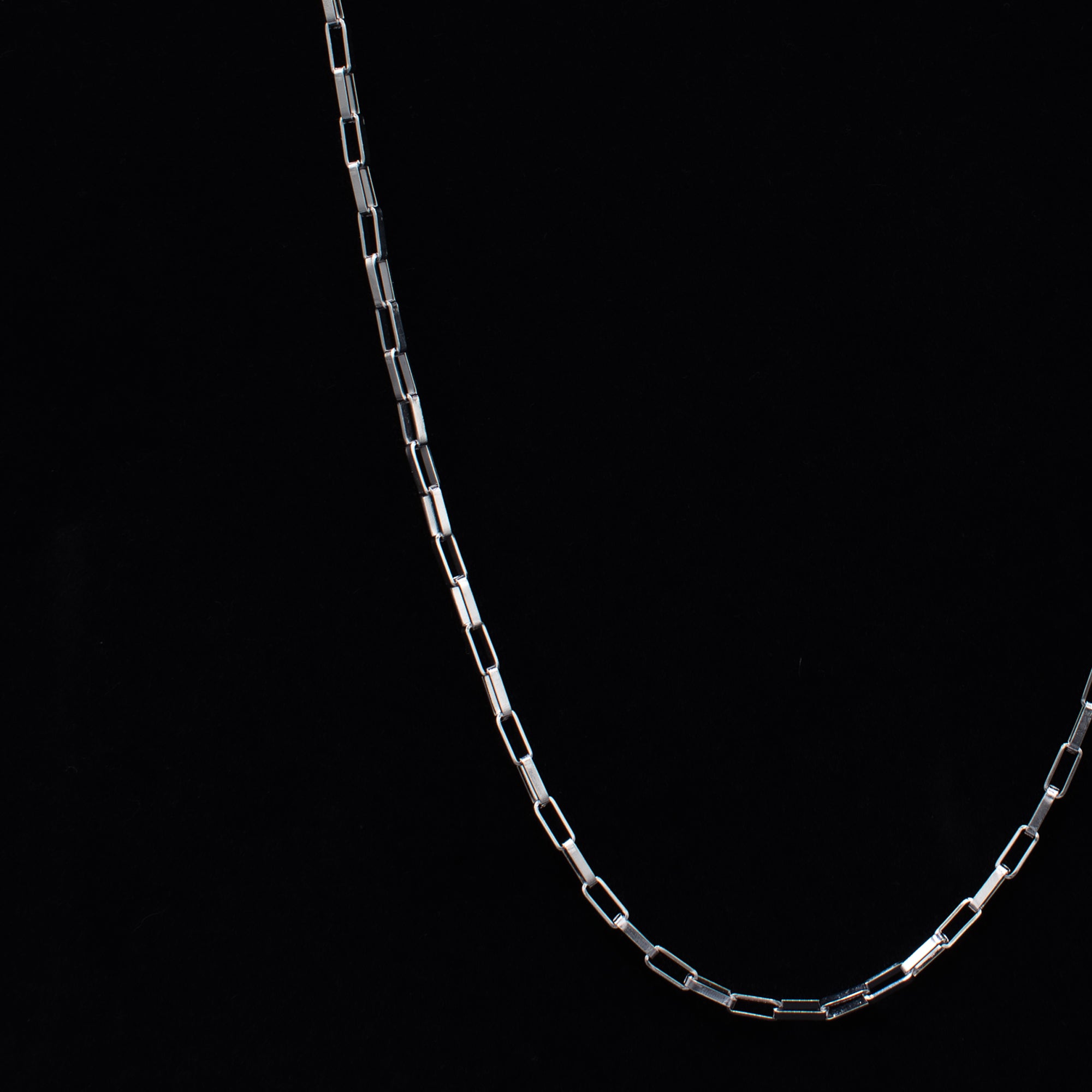 Paperclip Chain Necklace - 8mm (Silver)