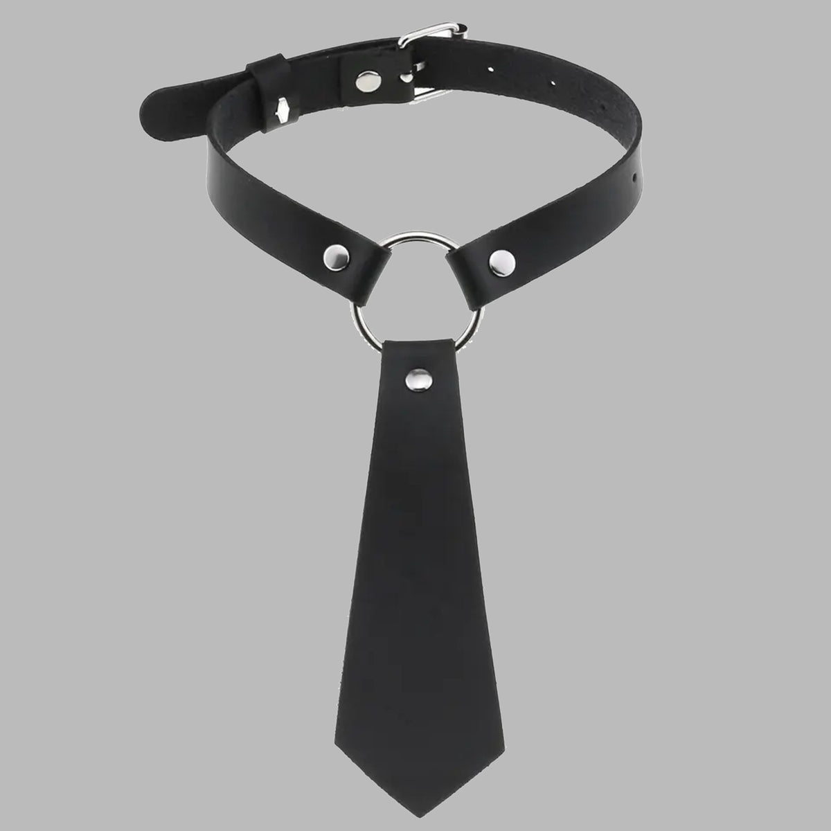 Black Harajuku Tie Choker Collar - Gothic Jewellery