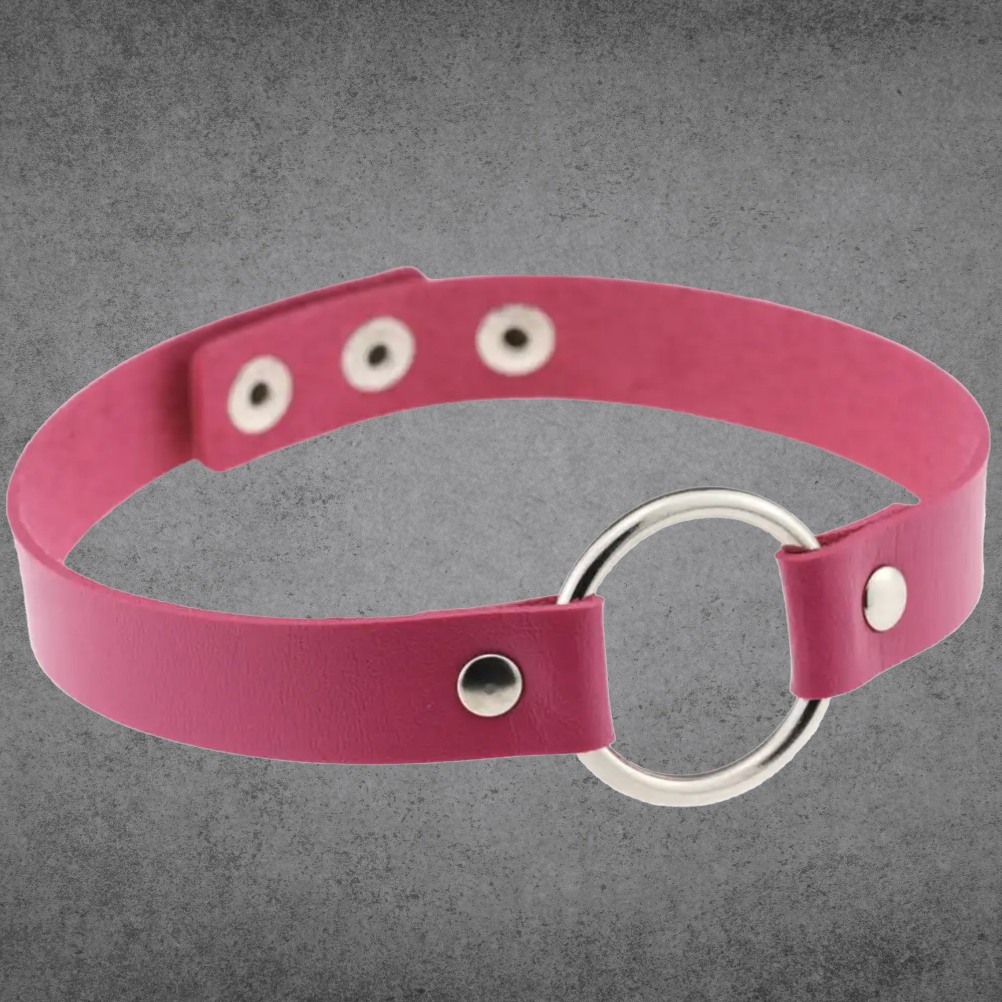 Classic O Ring Collar - Hot Pink