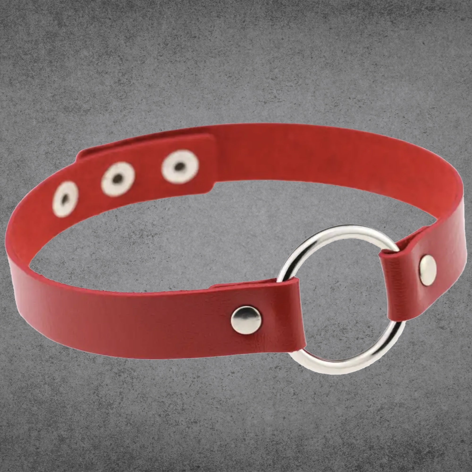 Classic O Ring Collar - Red