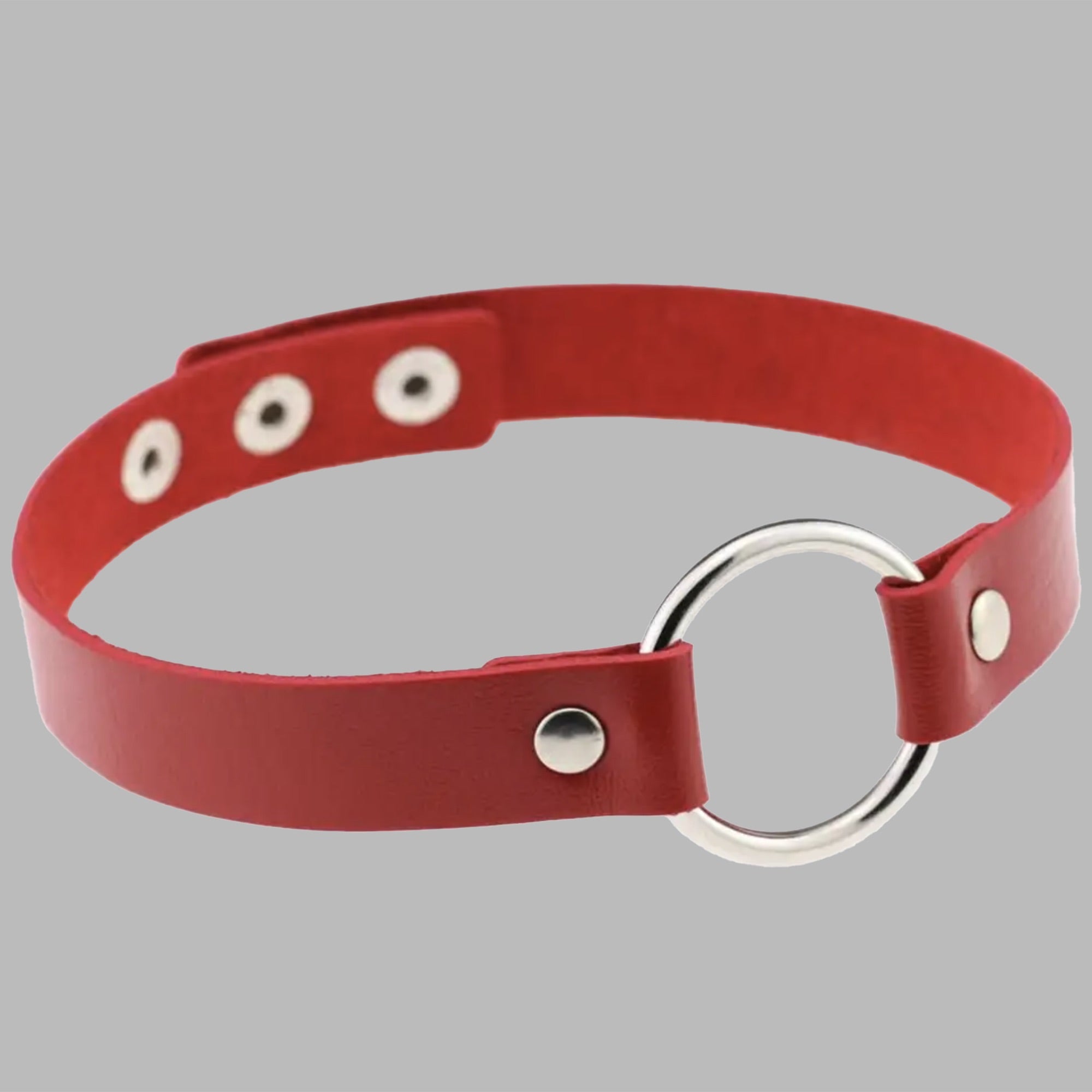 Classic O Ring Collar - Red
