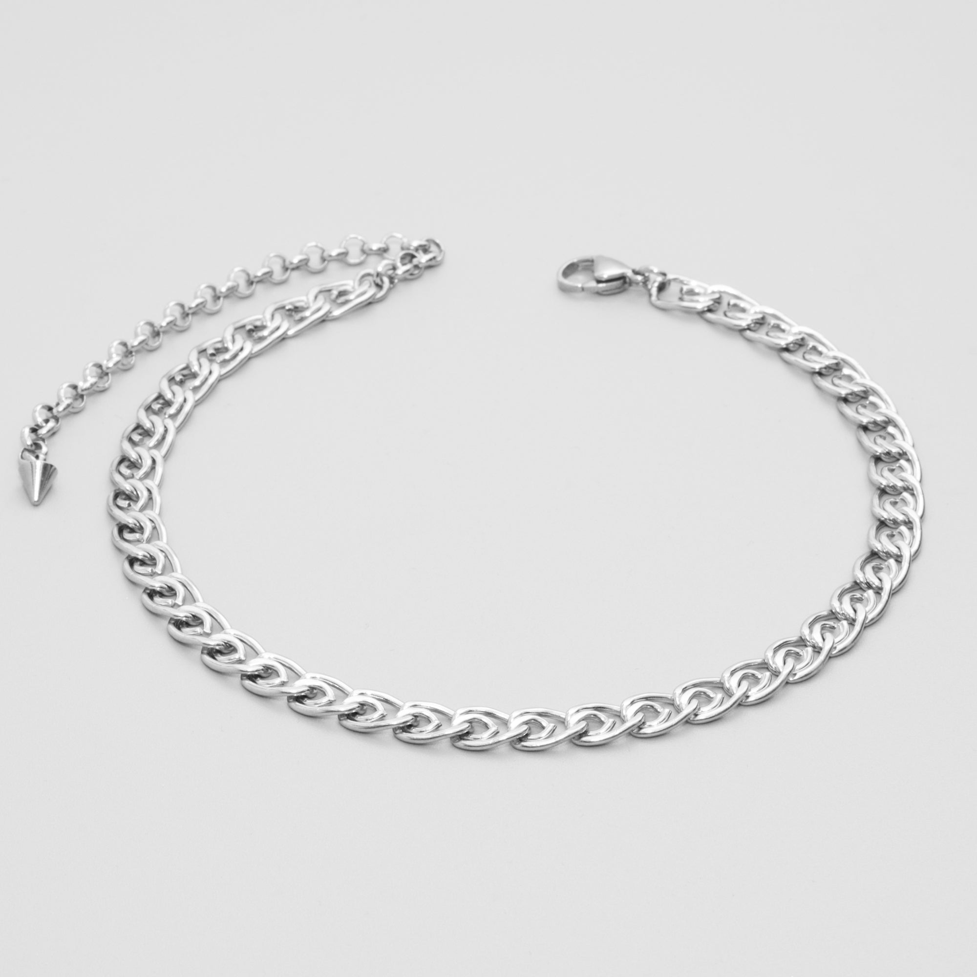 Chunky Lumachina choker necklace in silver 