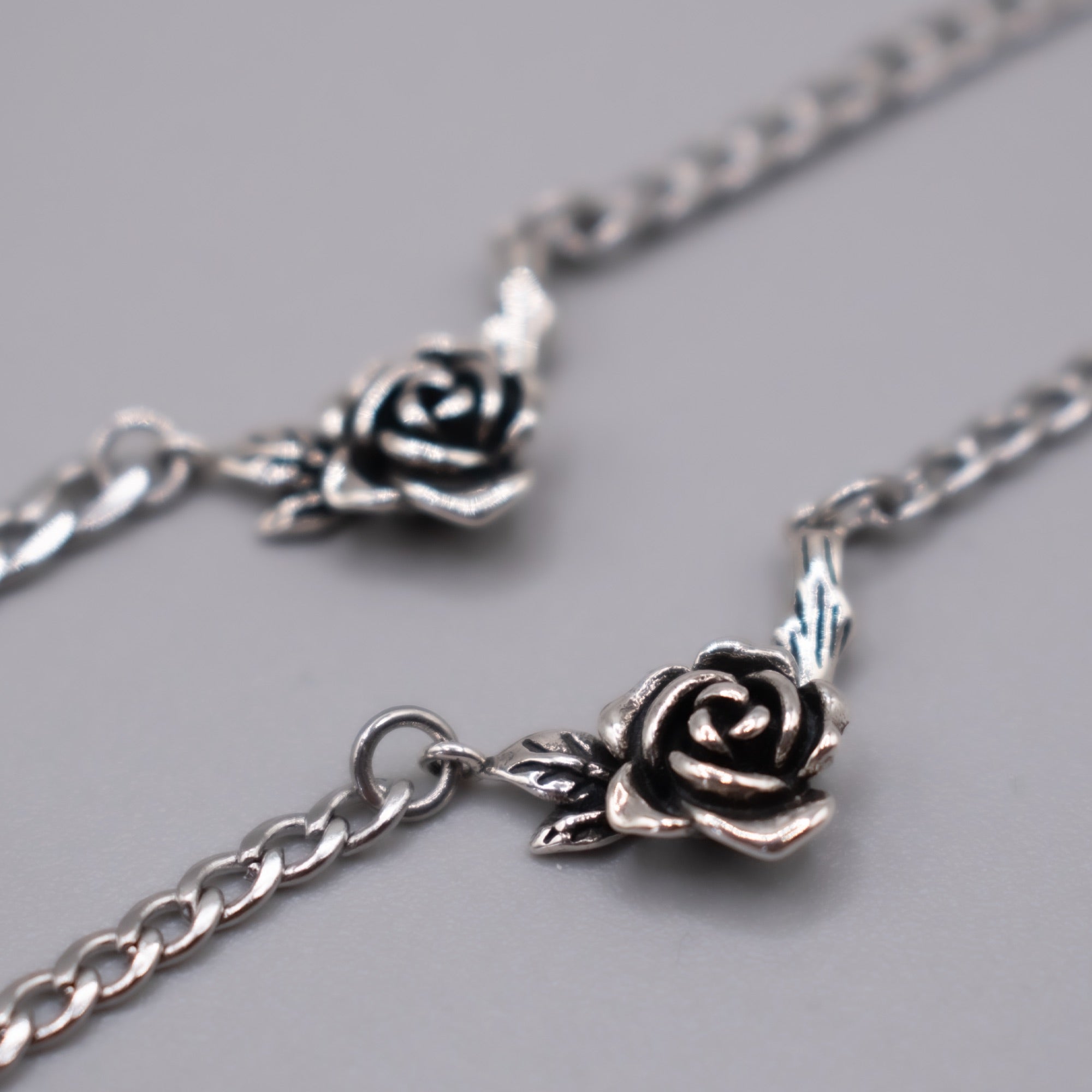 Eden Rose Choker Necklace (Silver)