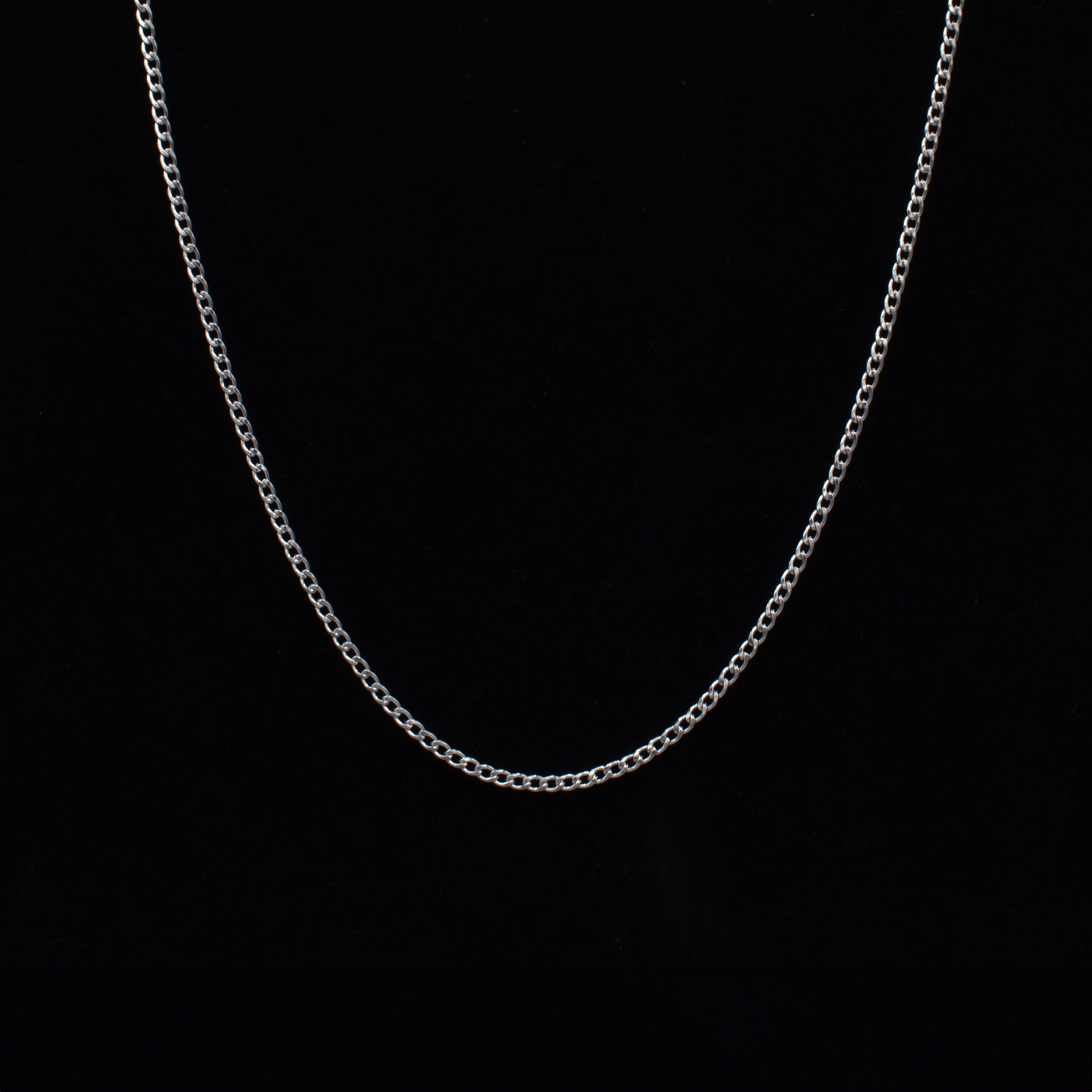 2mm stainless steel cuban necklace