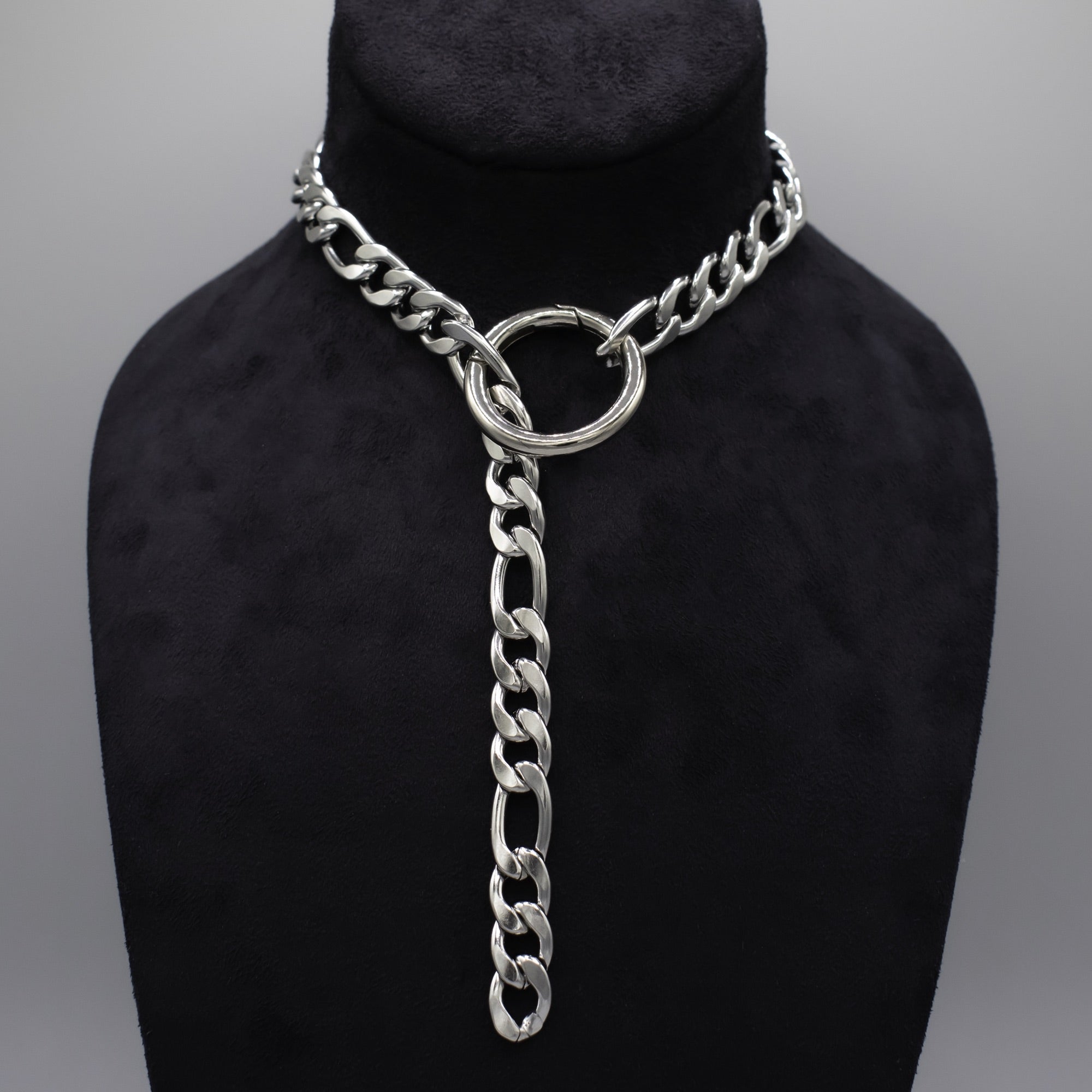 Thick figaro adjustable choker necklace