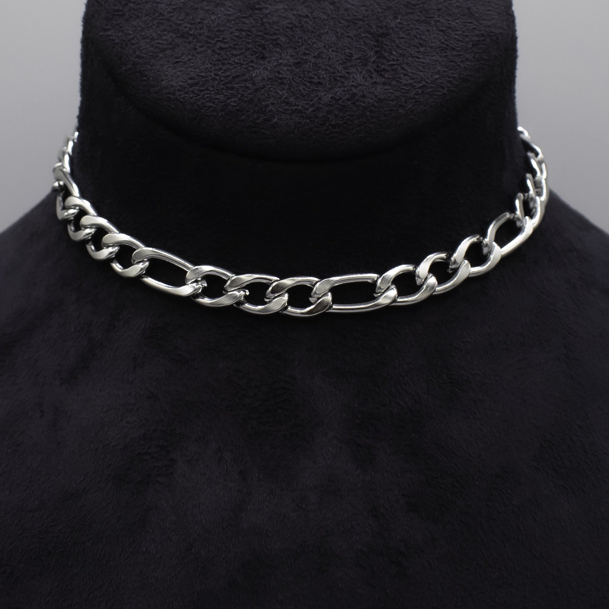 10mm thick figaro choker necklace