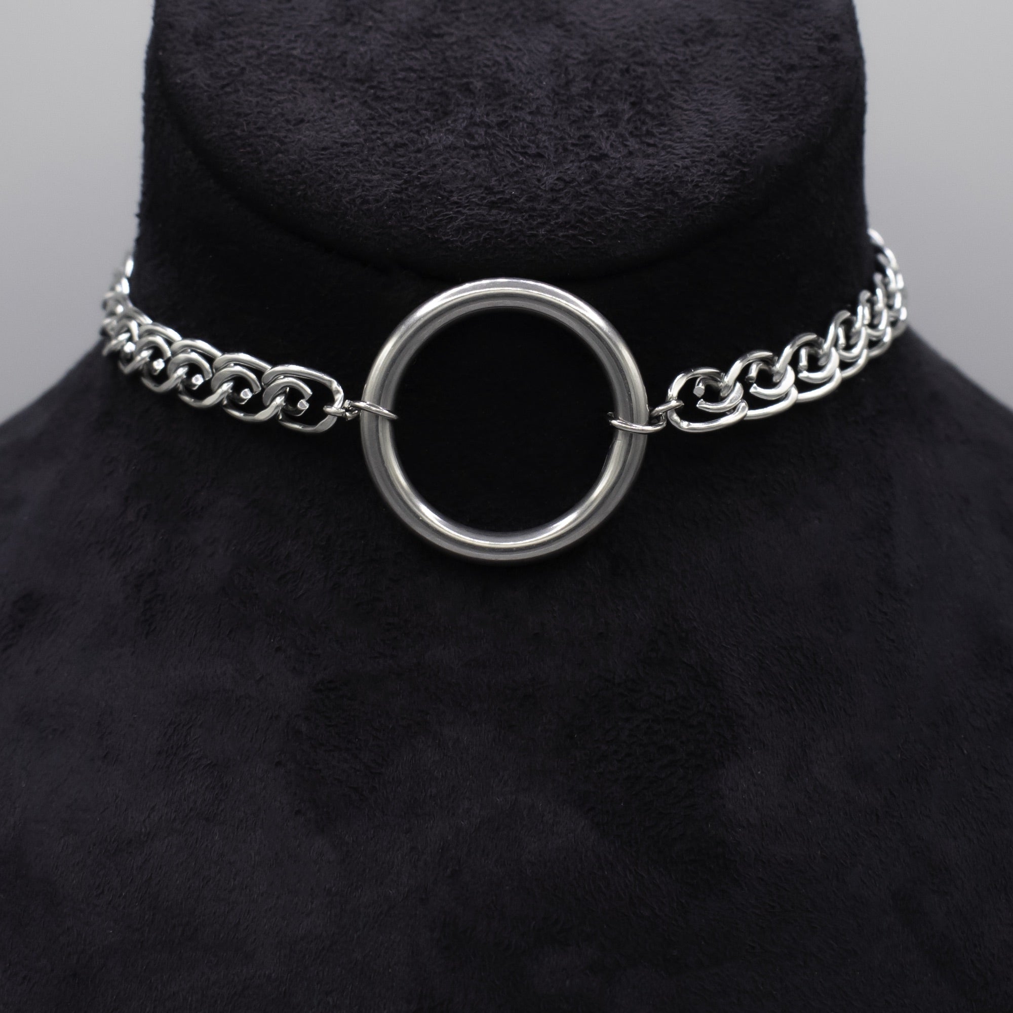 Lumachina O Ring Choker Necklace (Silver)