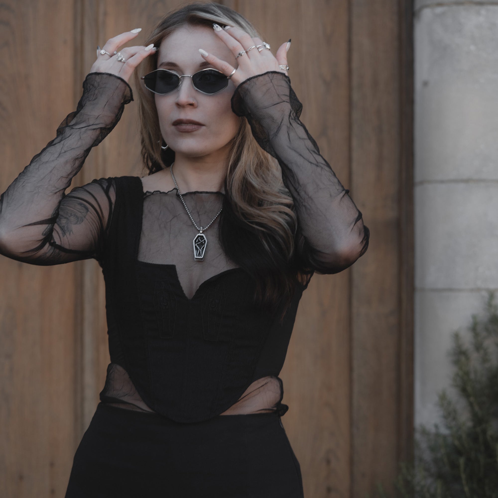 Coffin pendant model shot 2