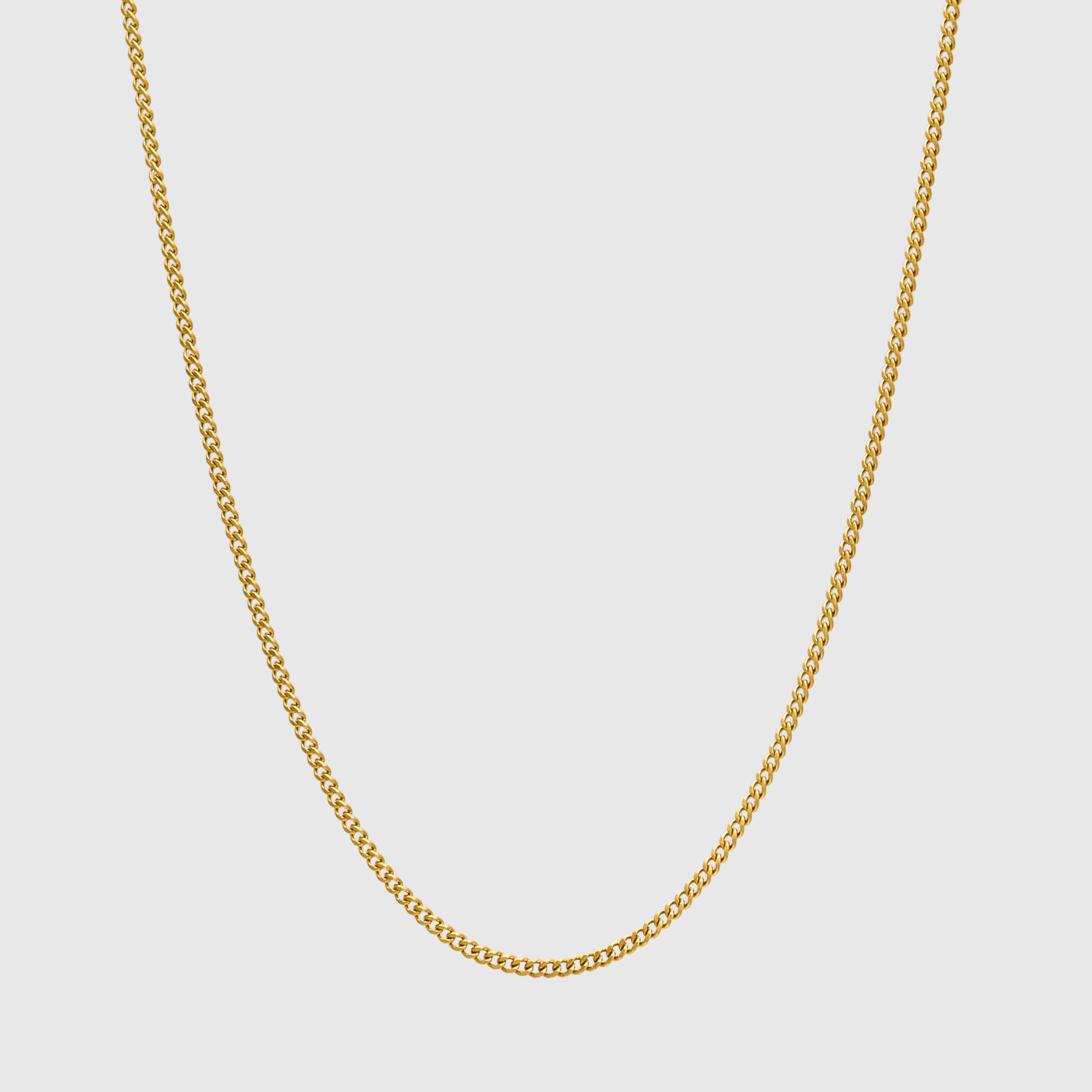 Collier à maillons cubains - (or) 2 mm