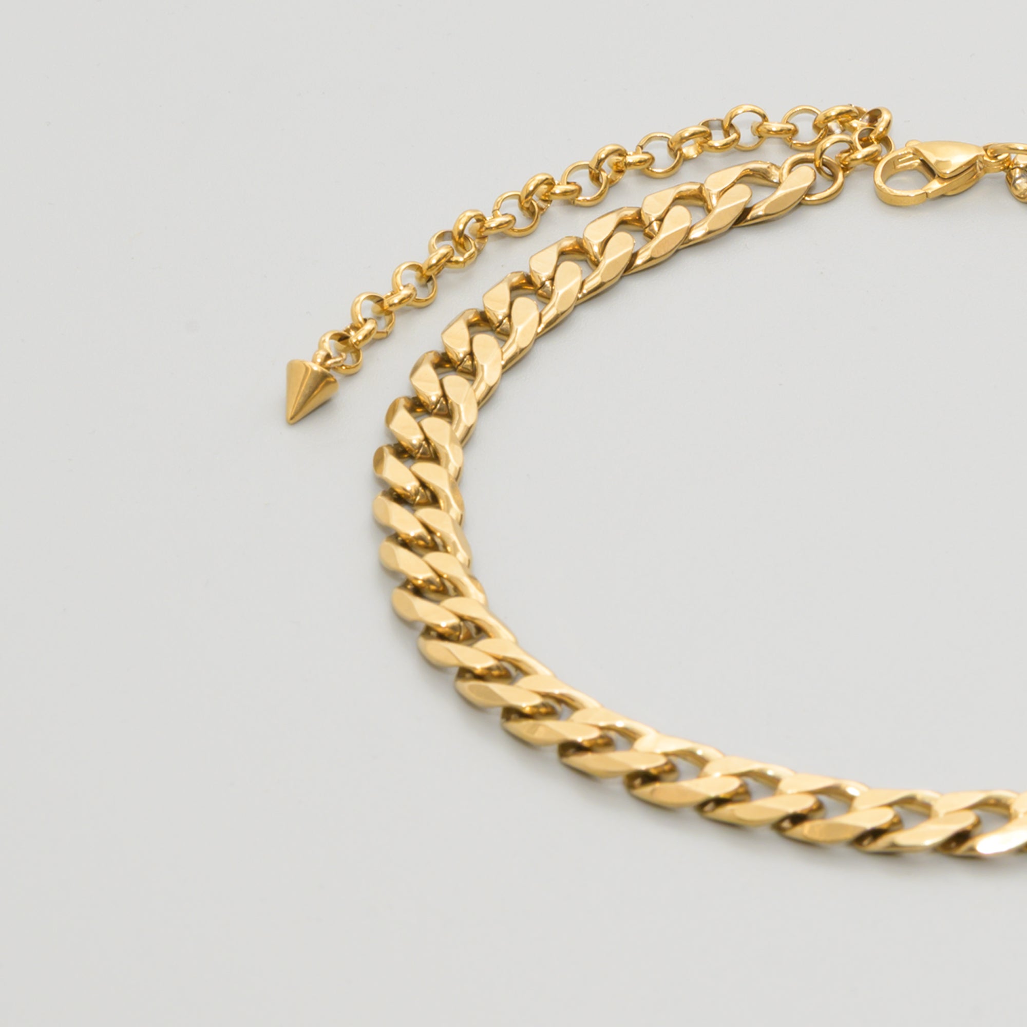 chunky 10mm Gold cuban link choker chain necklace