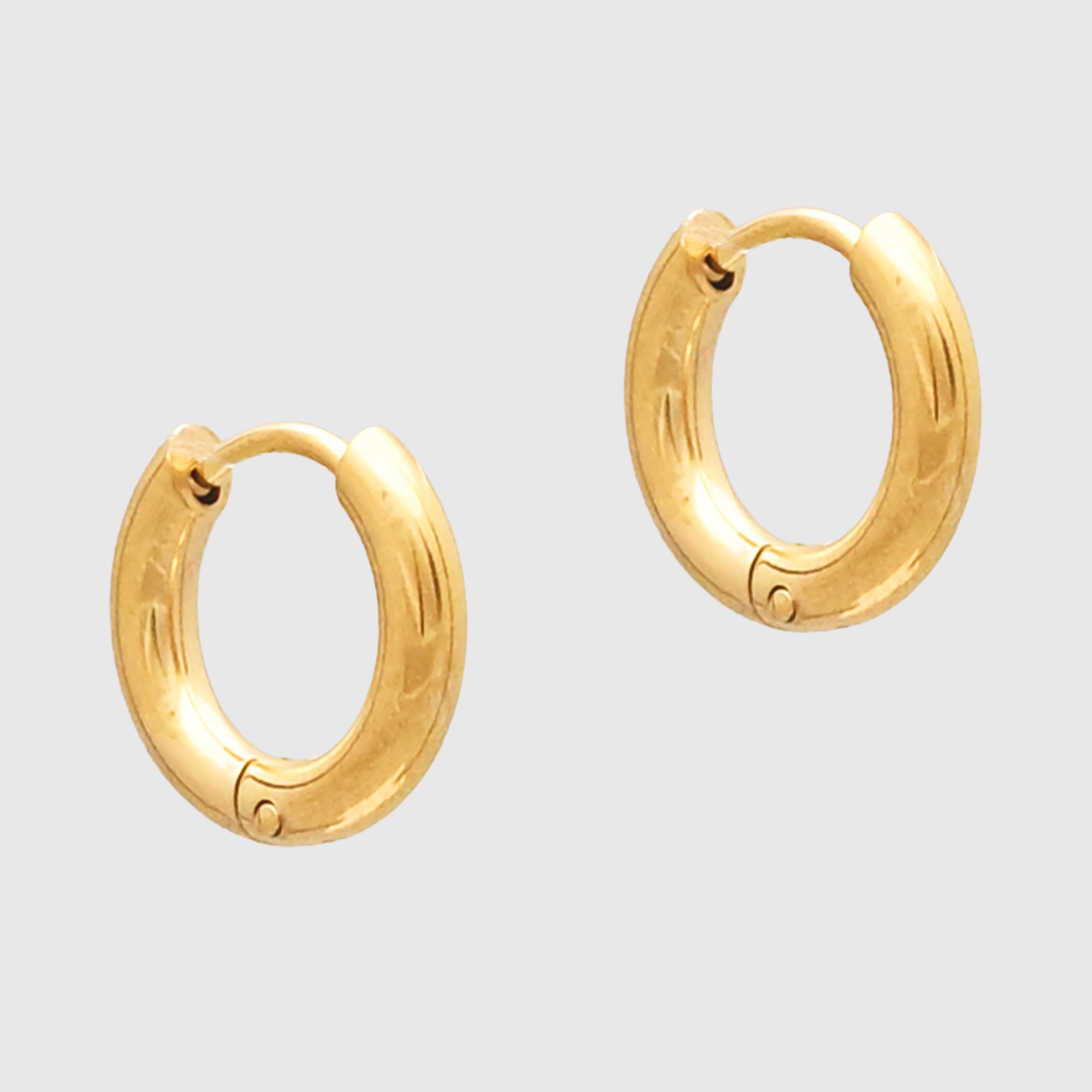 Extra small Gold huggie hoop earrings 