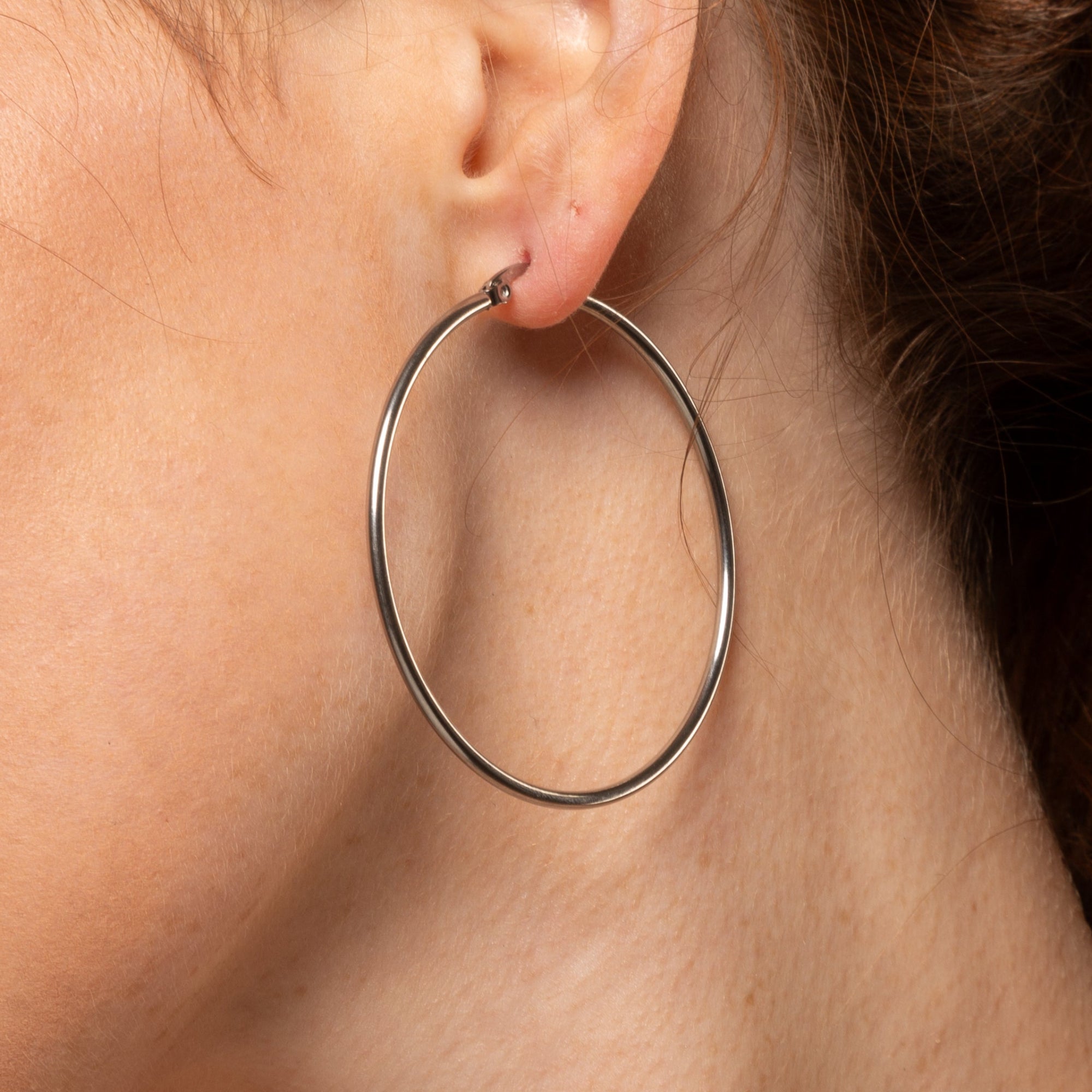 extra large silver hoop earrings 