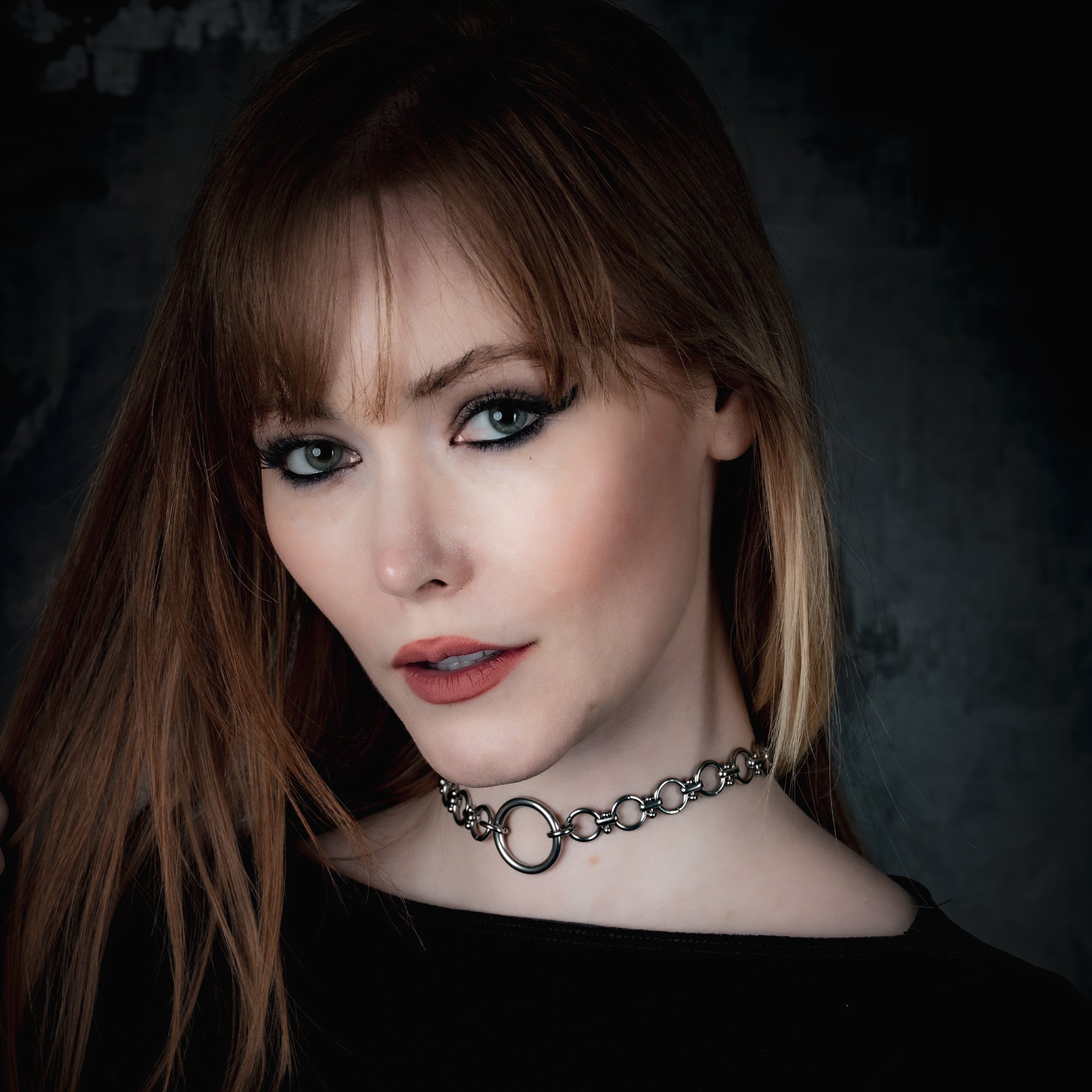 O Link O Ring Day collar choker in silver stainless steel