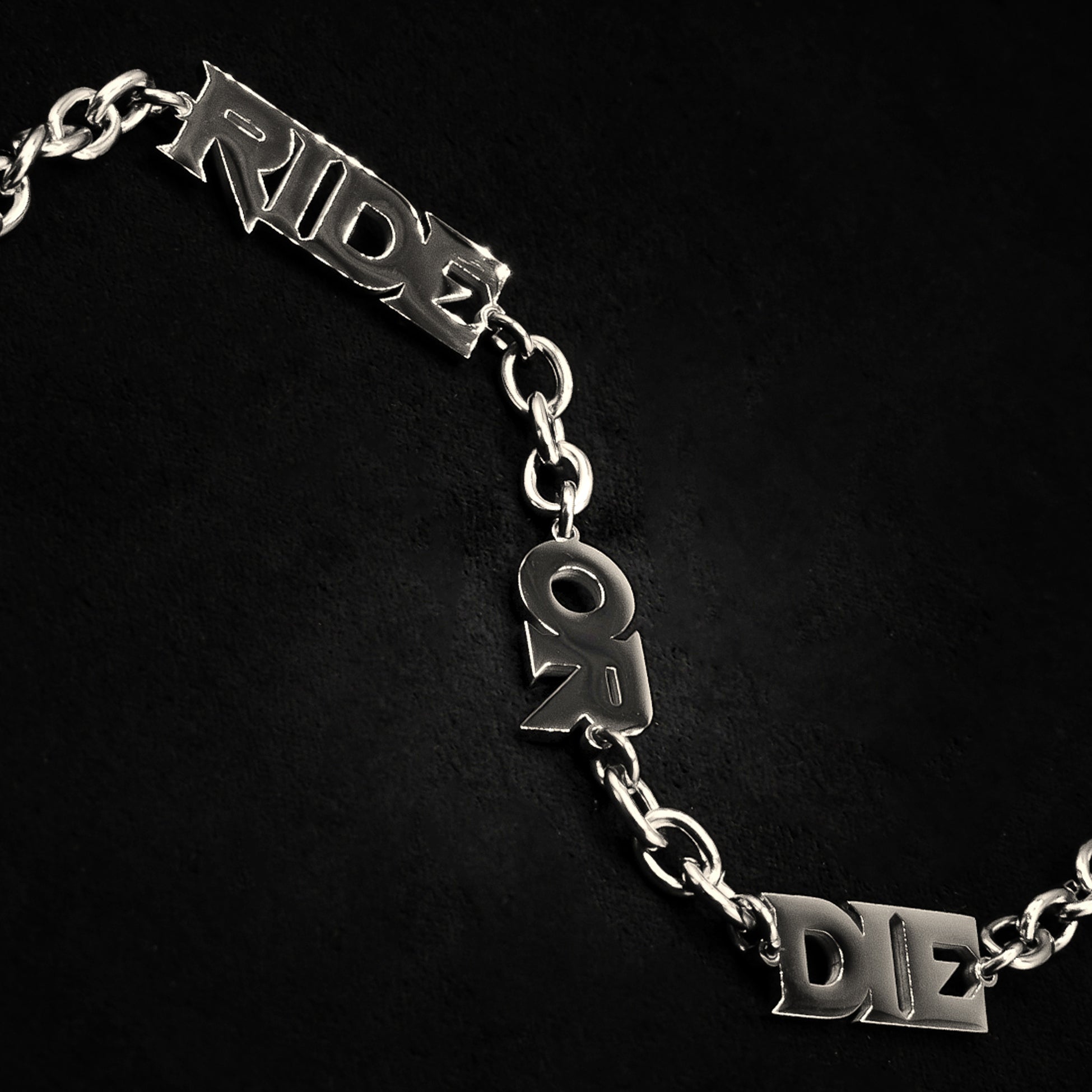 Ride Or Die Choker Necklace (Silver)