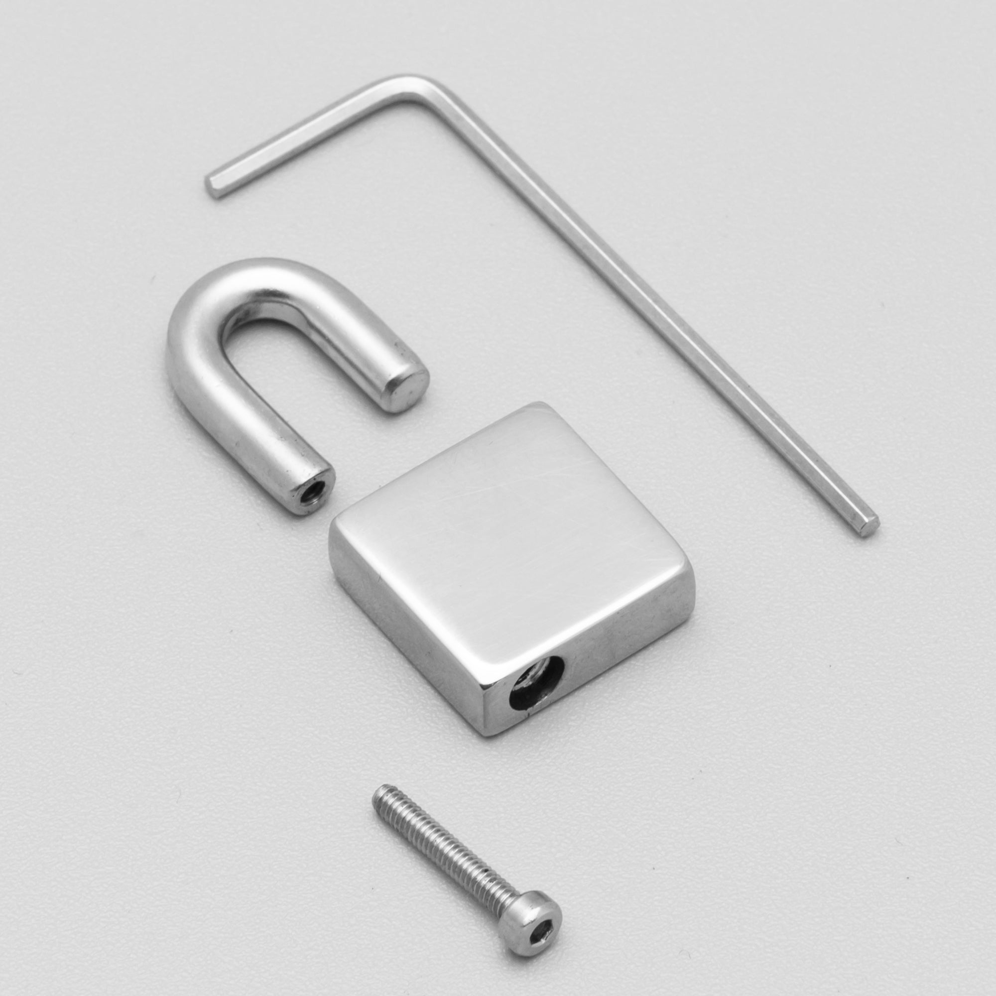 24/7 Locking Padlock Day Collar Paperclip Necklace - (Silver)