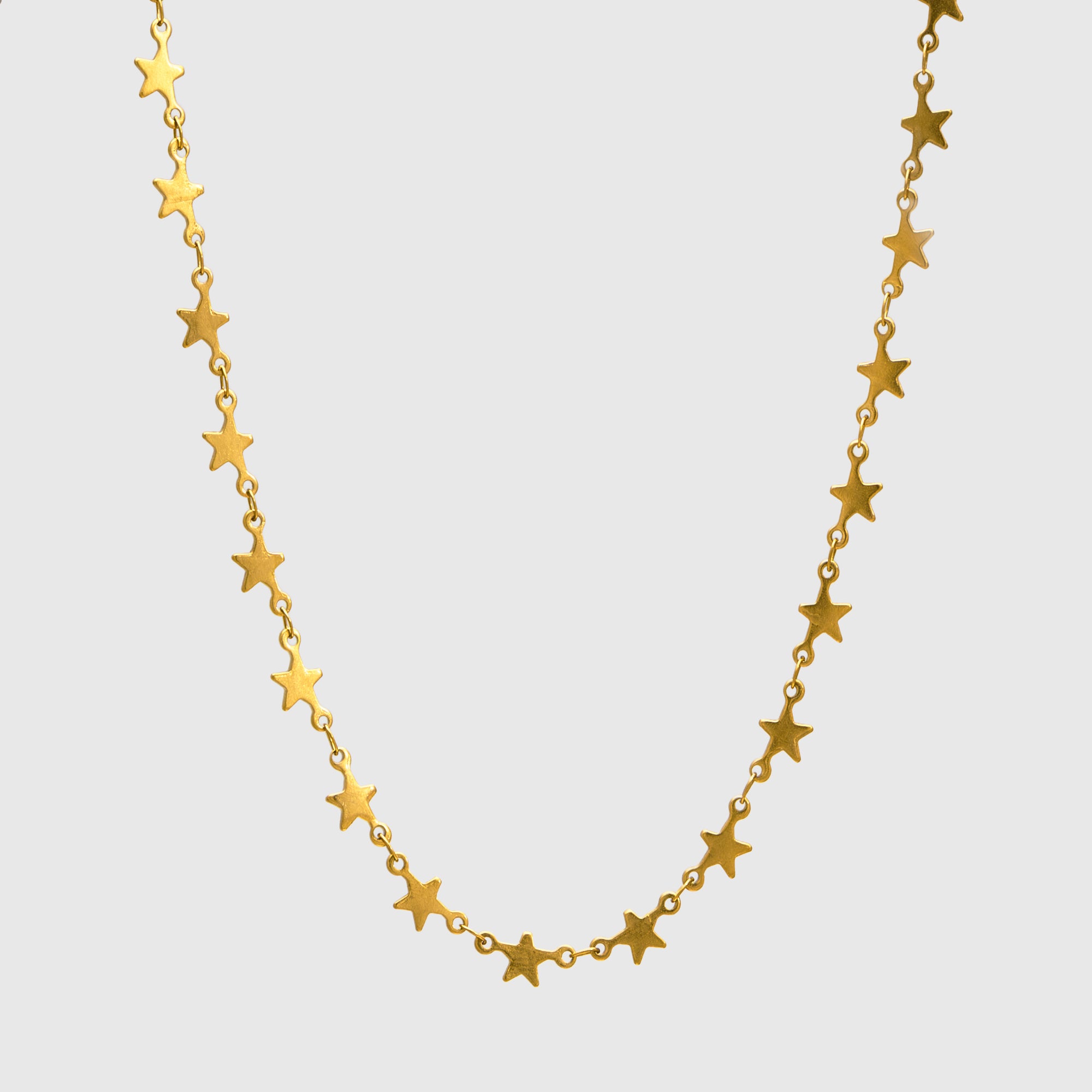Collier à maillons étoiles (or) 10 mm