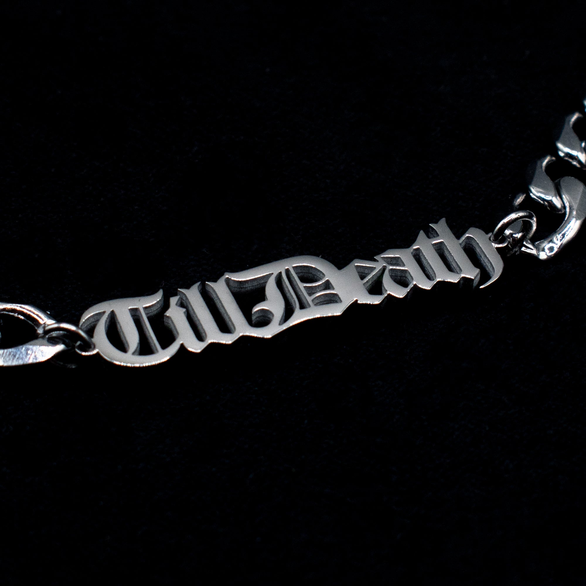 Till Death Old English Choker Necklace
